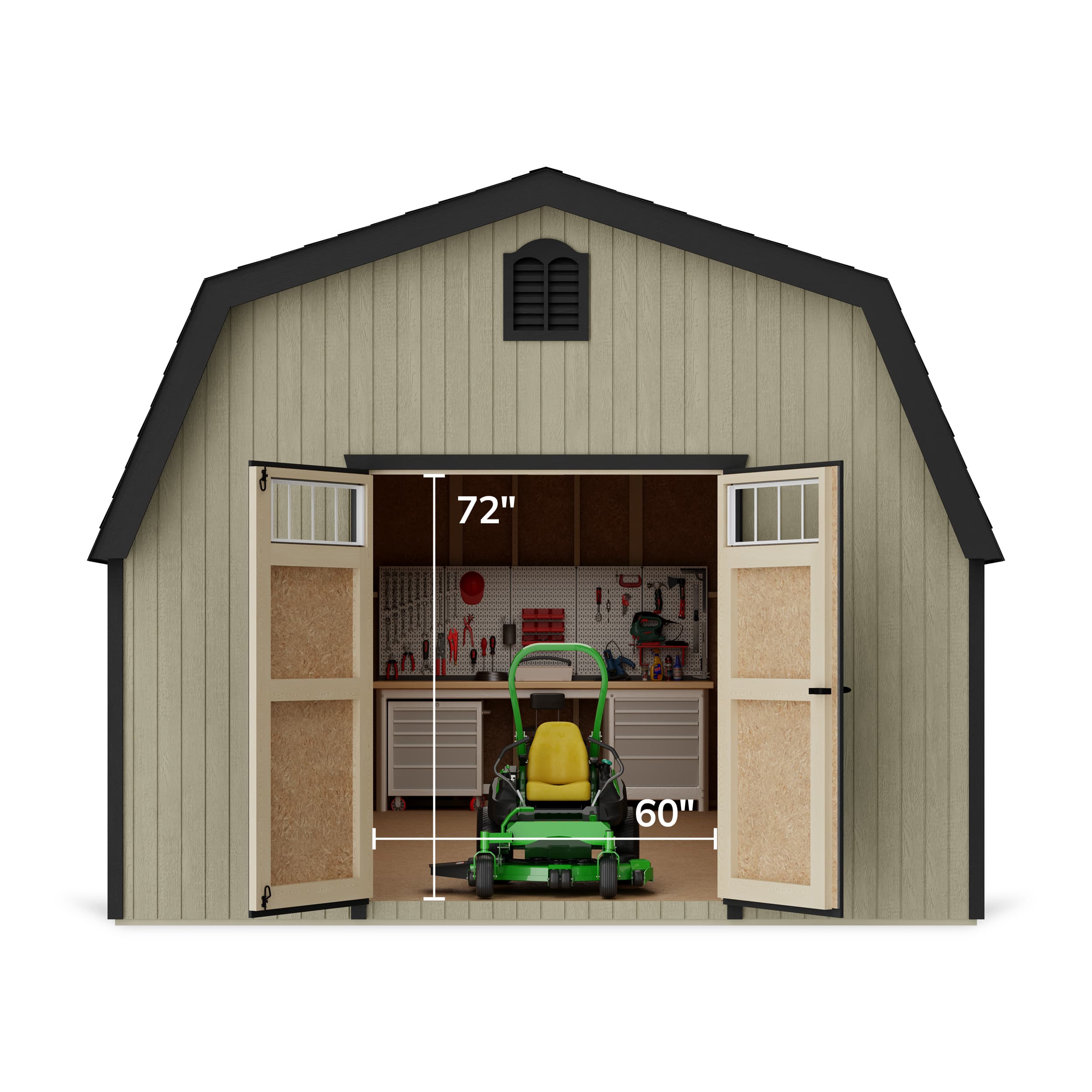 Colonial Greenfield Barn Shed