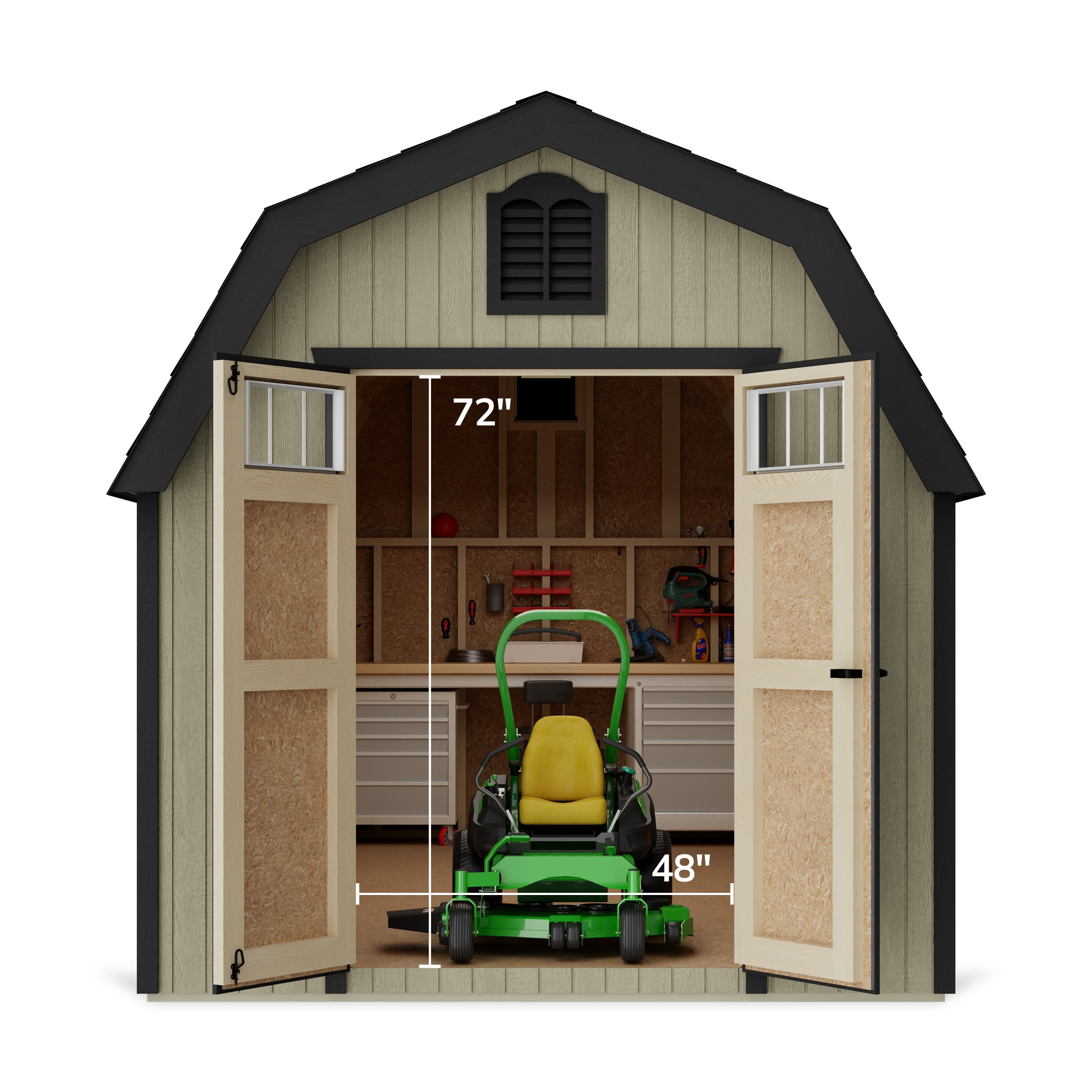 Colonial Greenfield Barn Shed