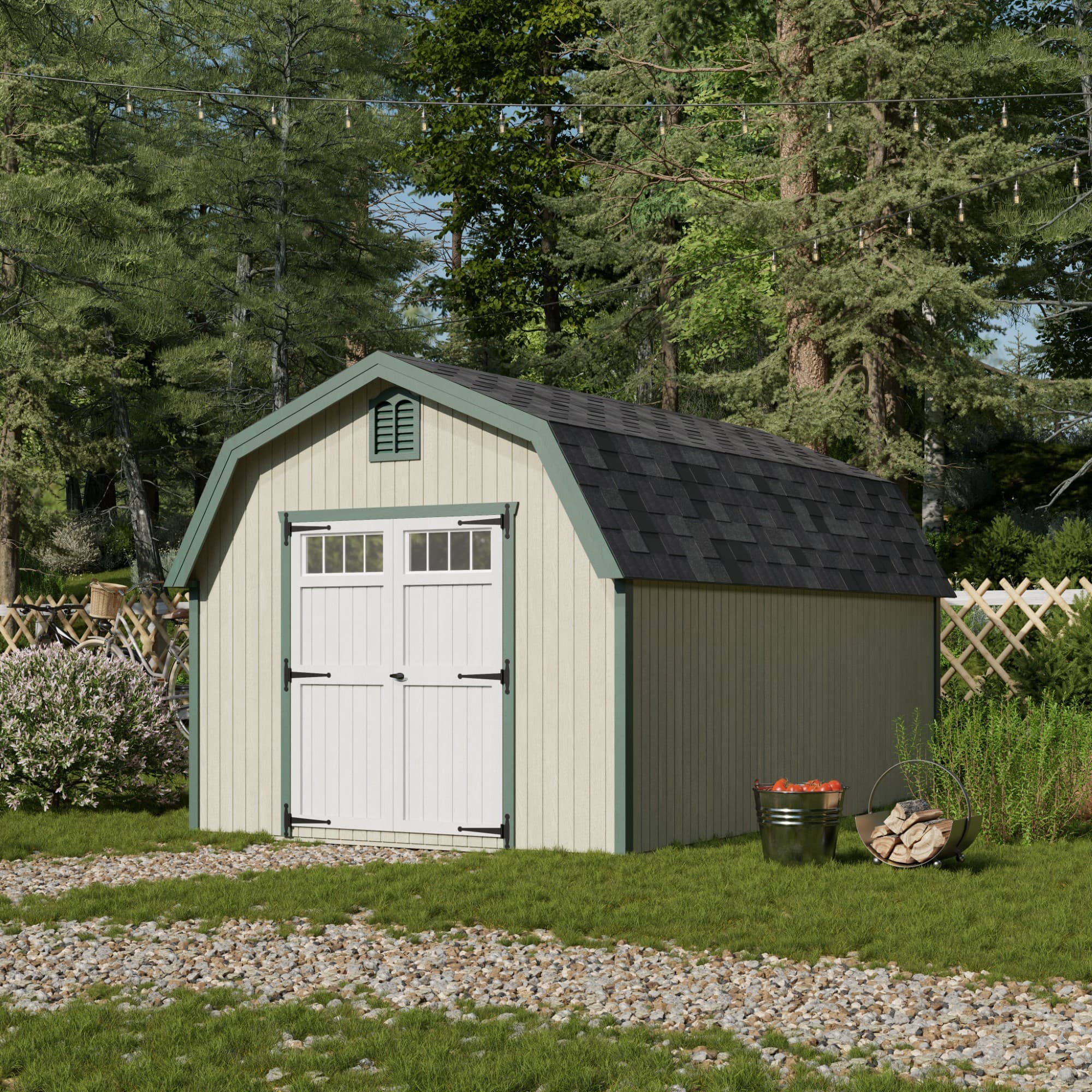 Colonial Greenfield Barn Shed