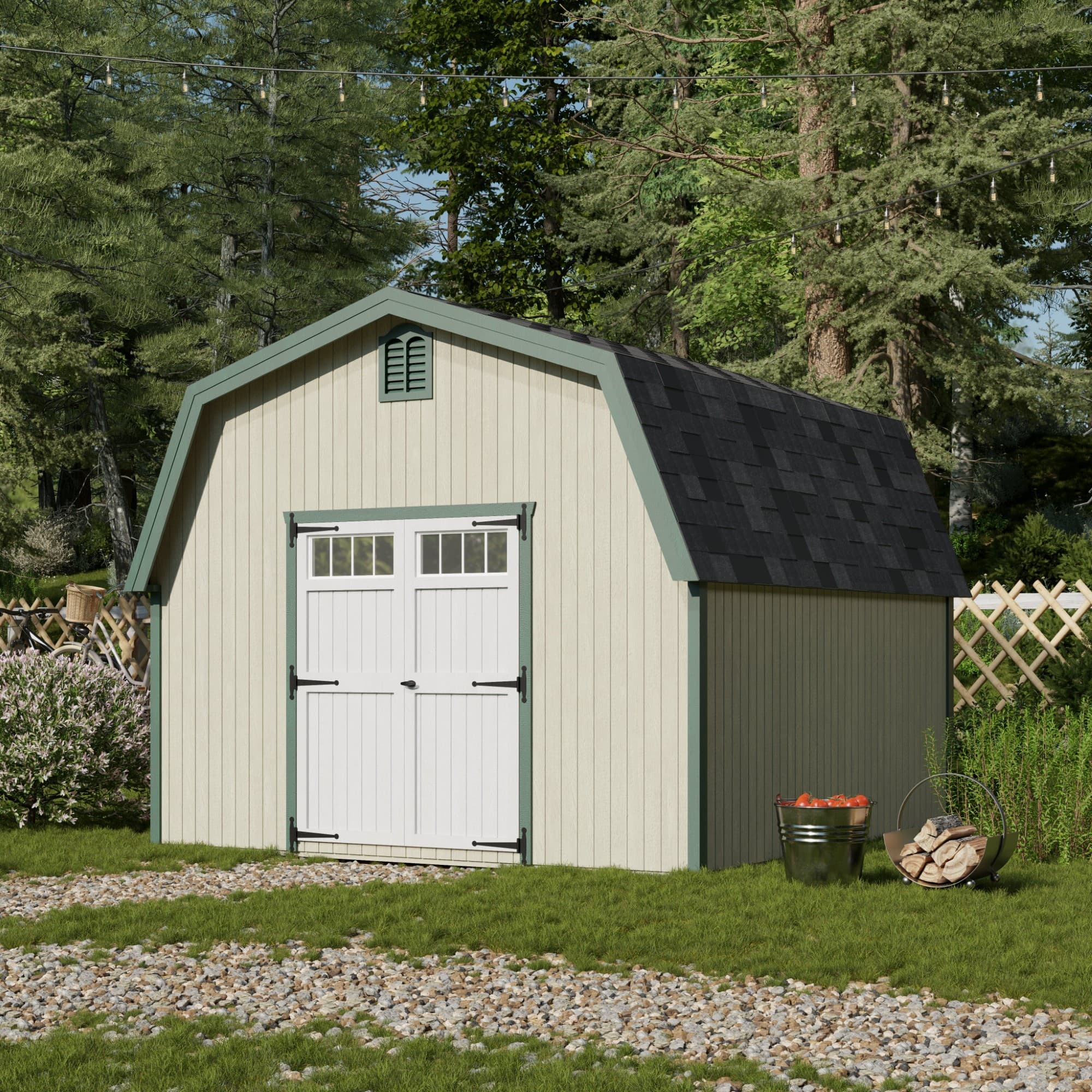 Colonial Greenfield Barn Shed