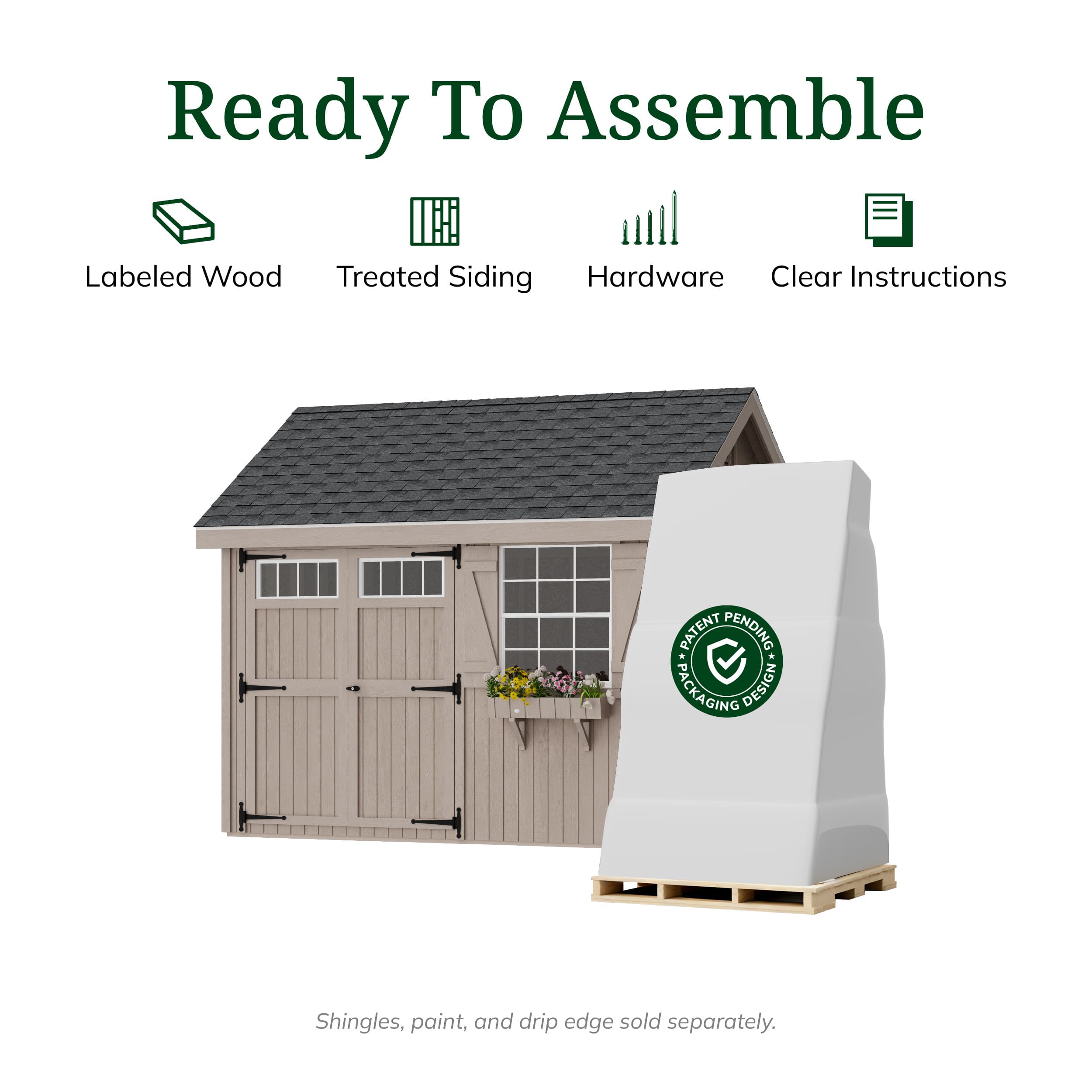 Colonial Pinehurst Shed