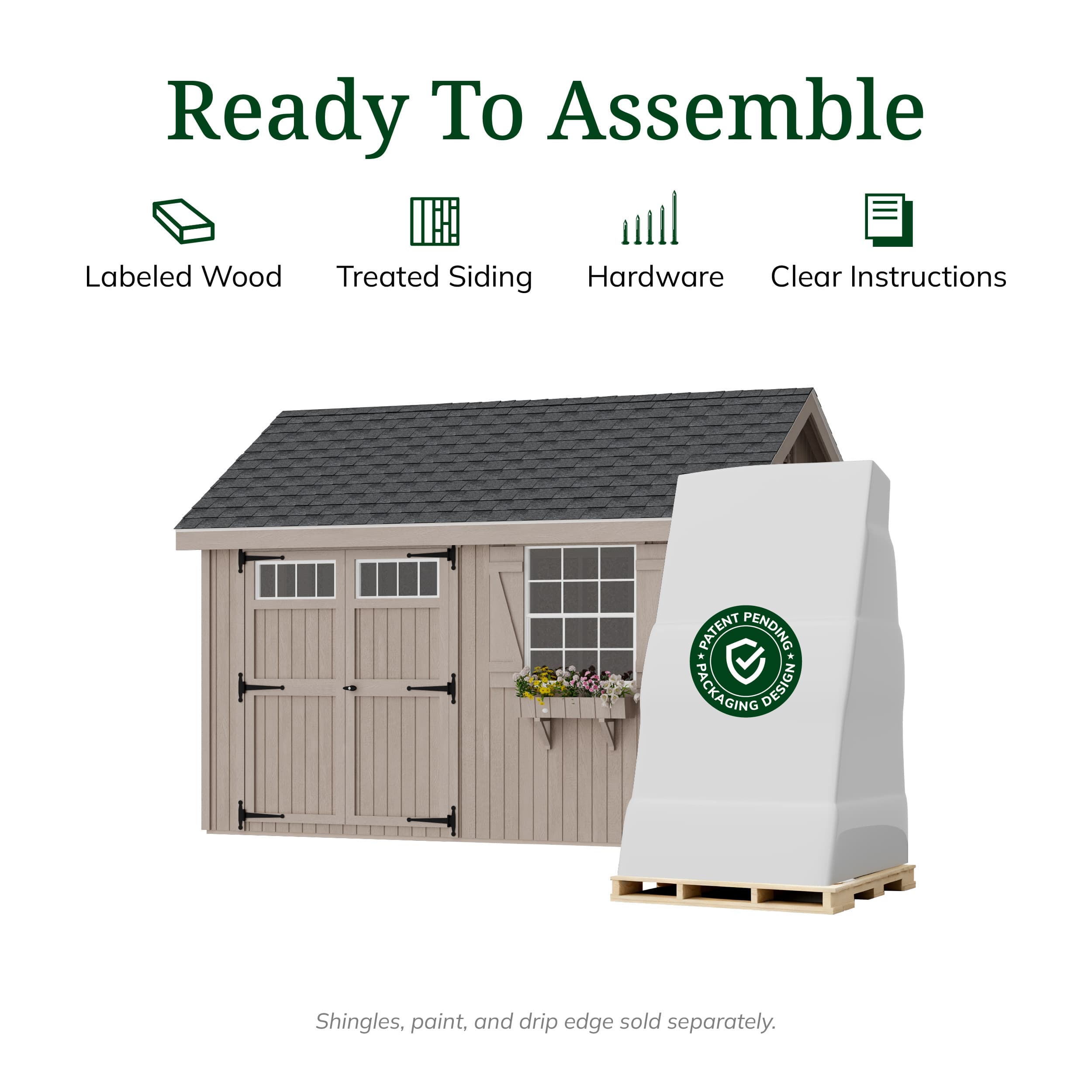 Colonial Pinehurst Shed