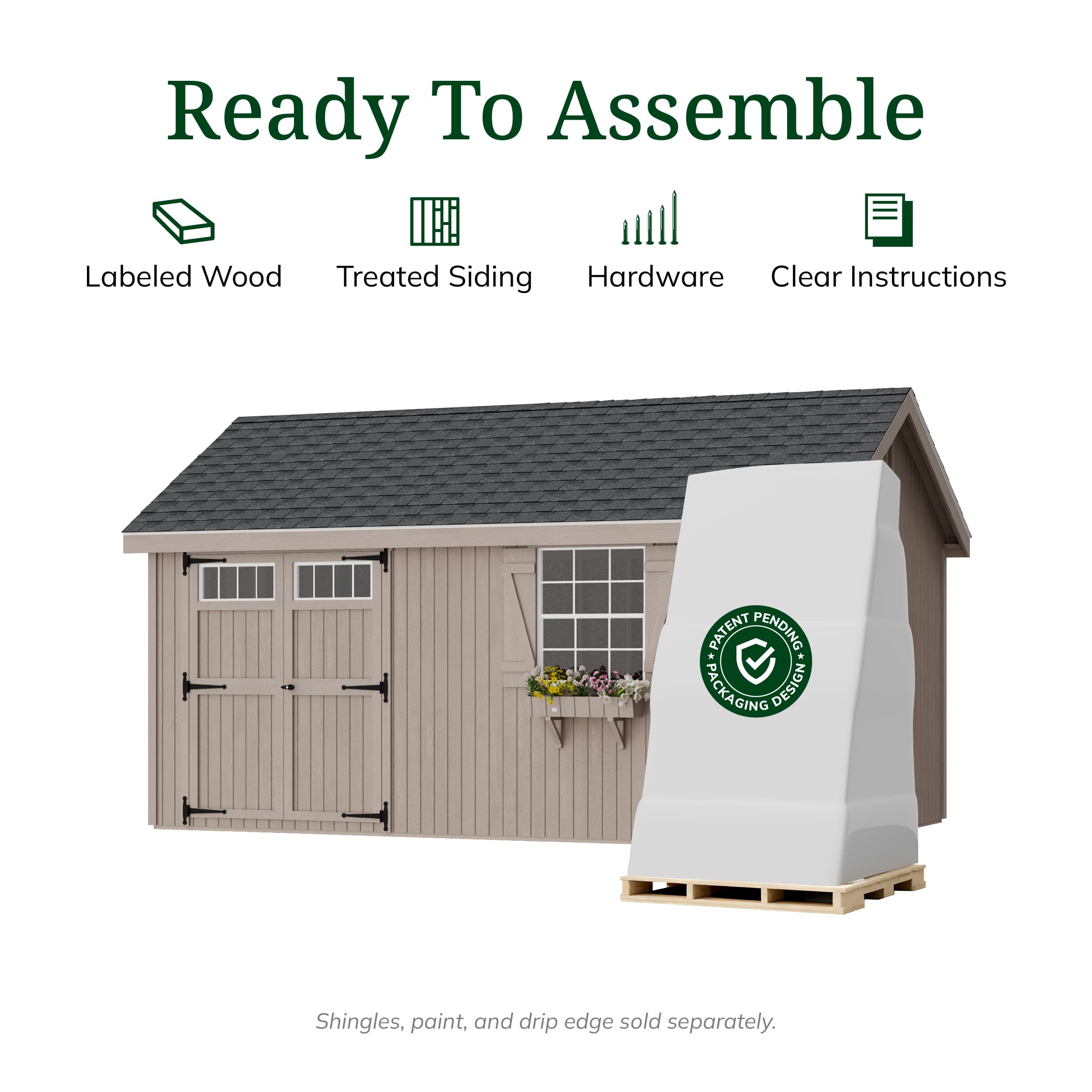 Colonial Pinehurst Shed