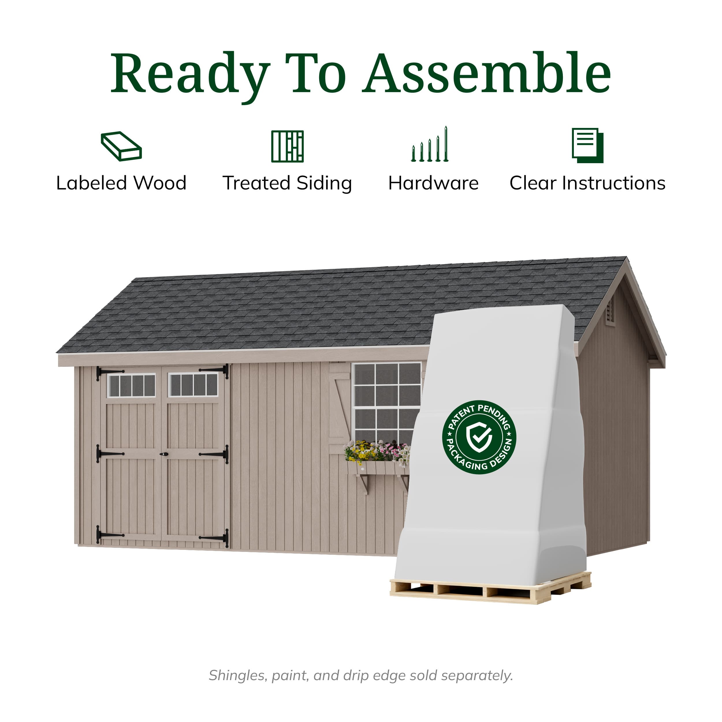 Colonial Pinehurst Shed