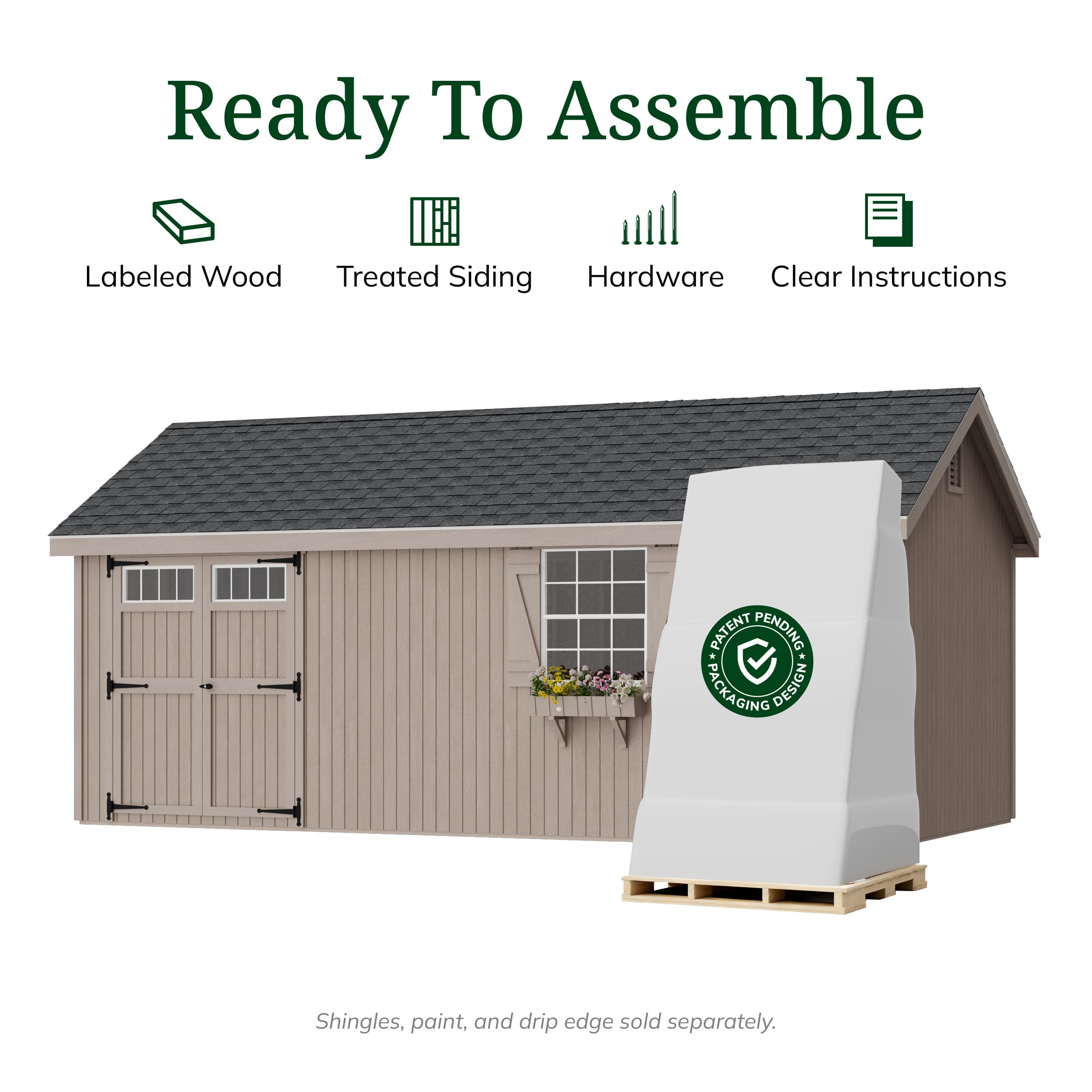 Colonial Pinehurst Shed