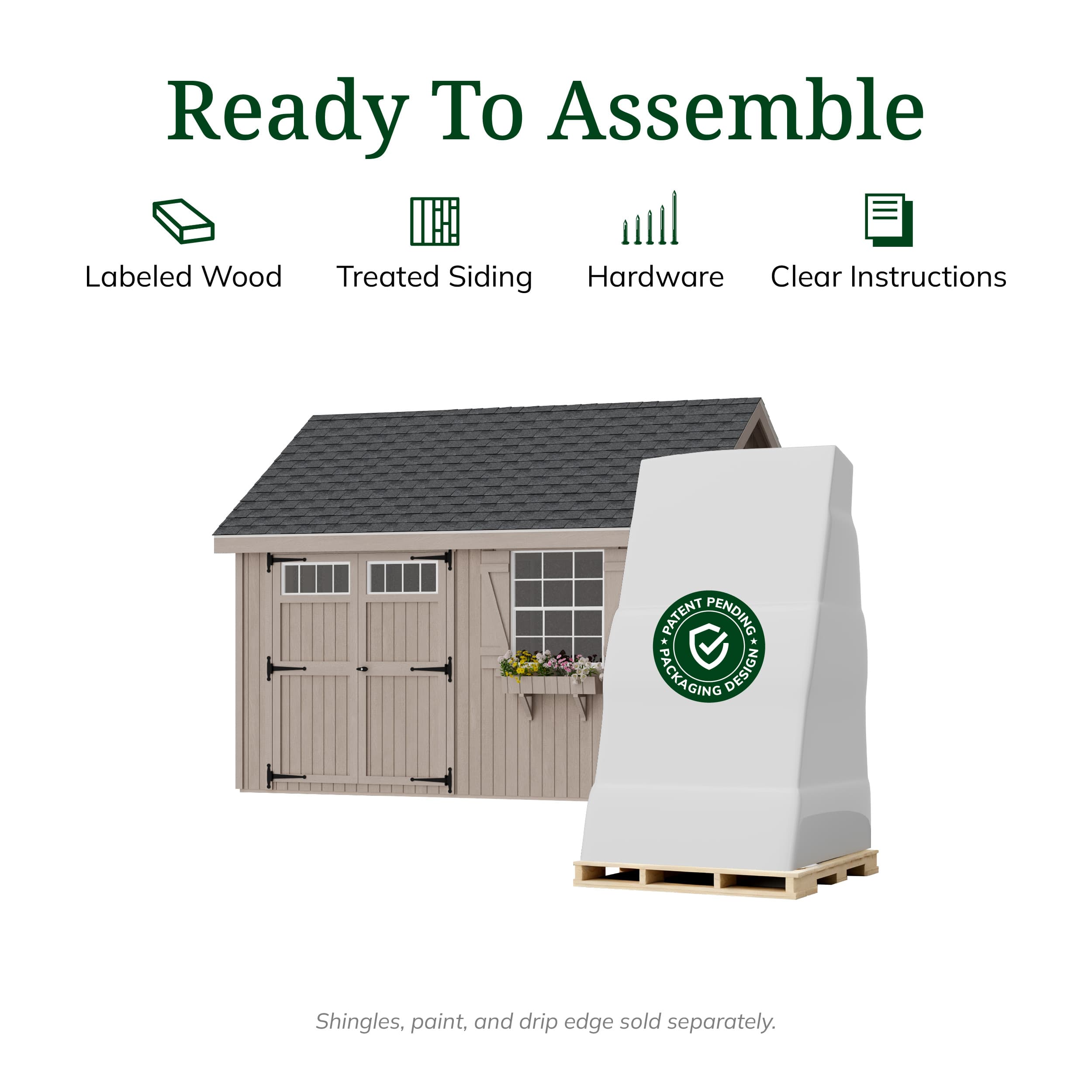 Colonial Pinehurst Shed