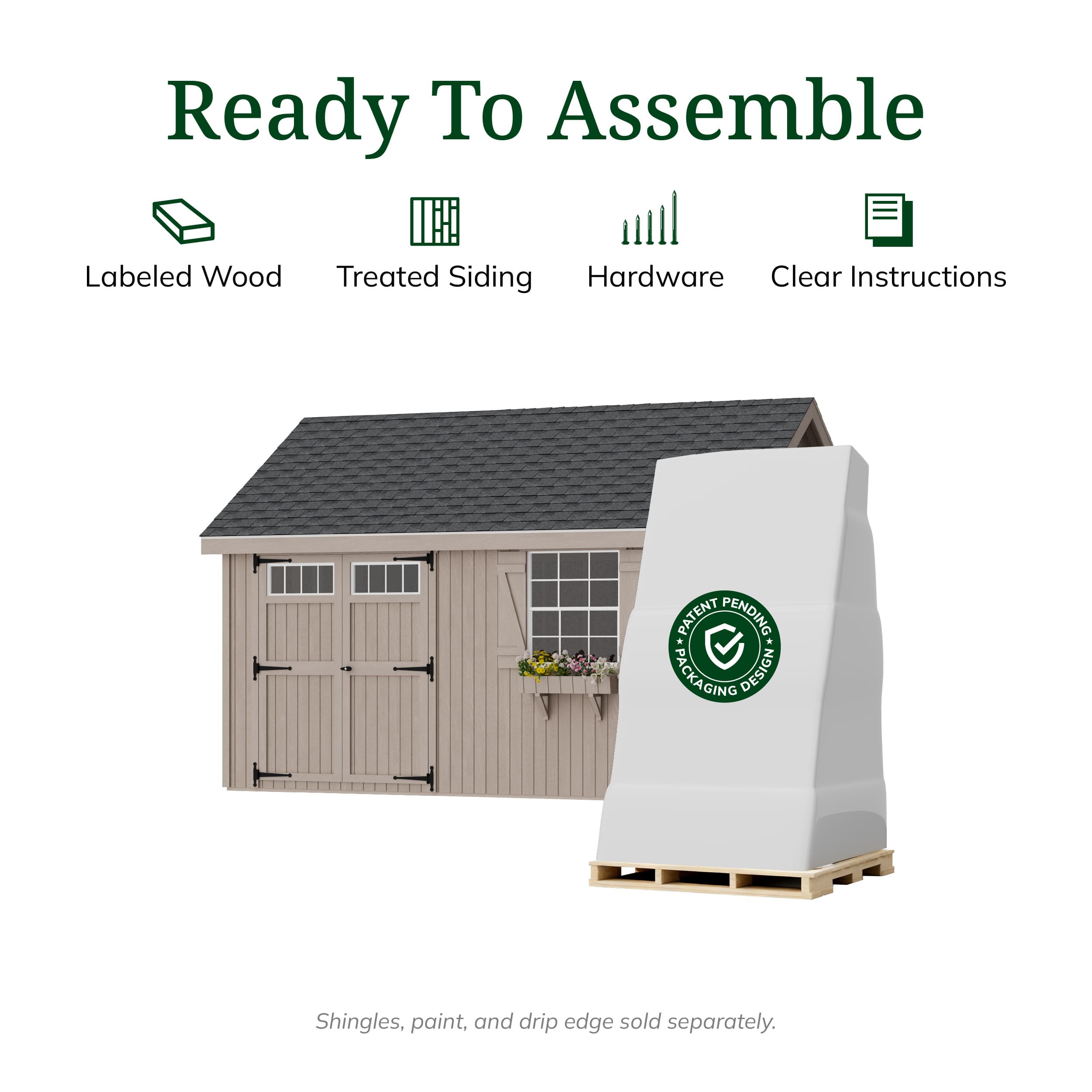 Colonial Pinehurst Shed