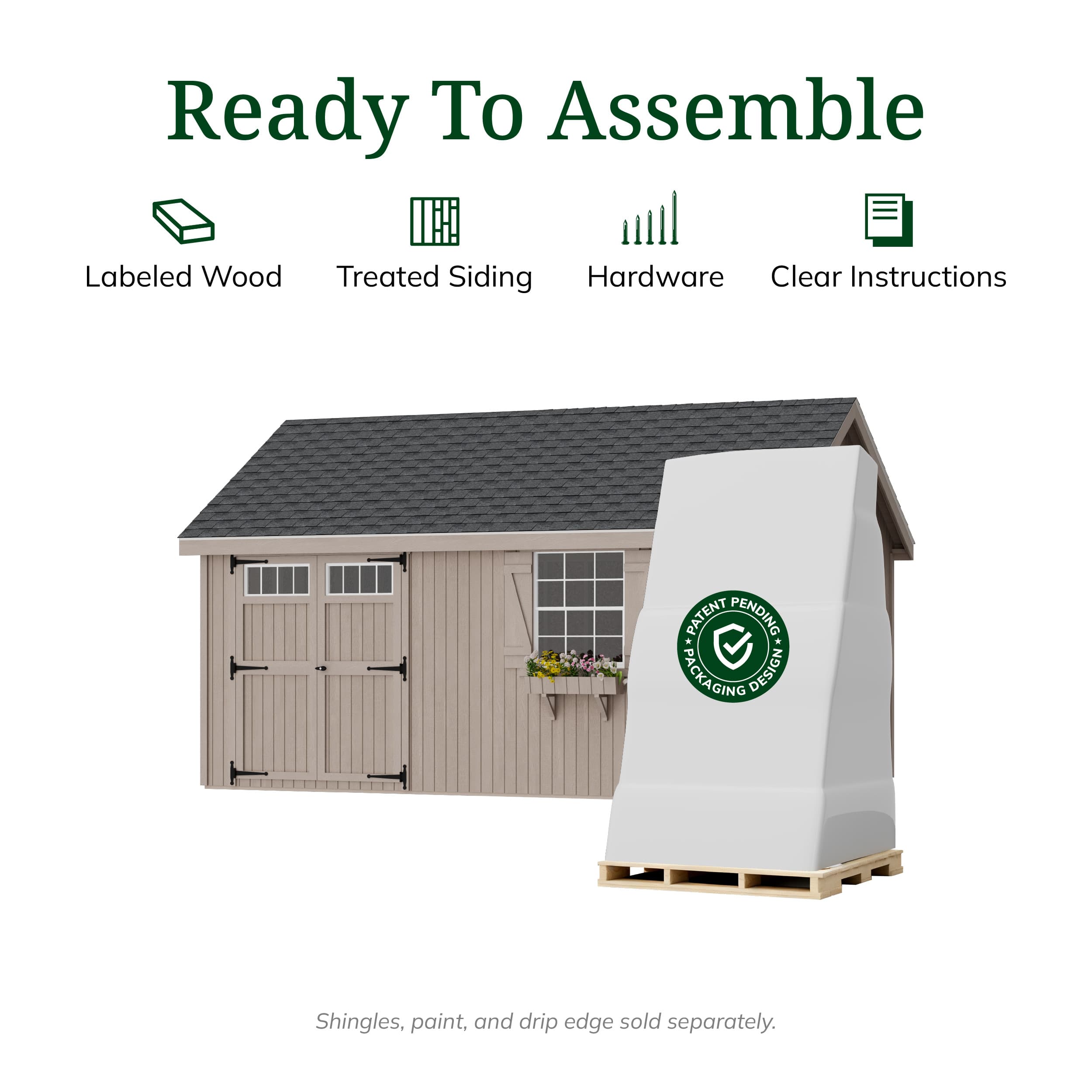 Colonial Pinehurst Shed