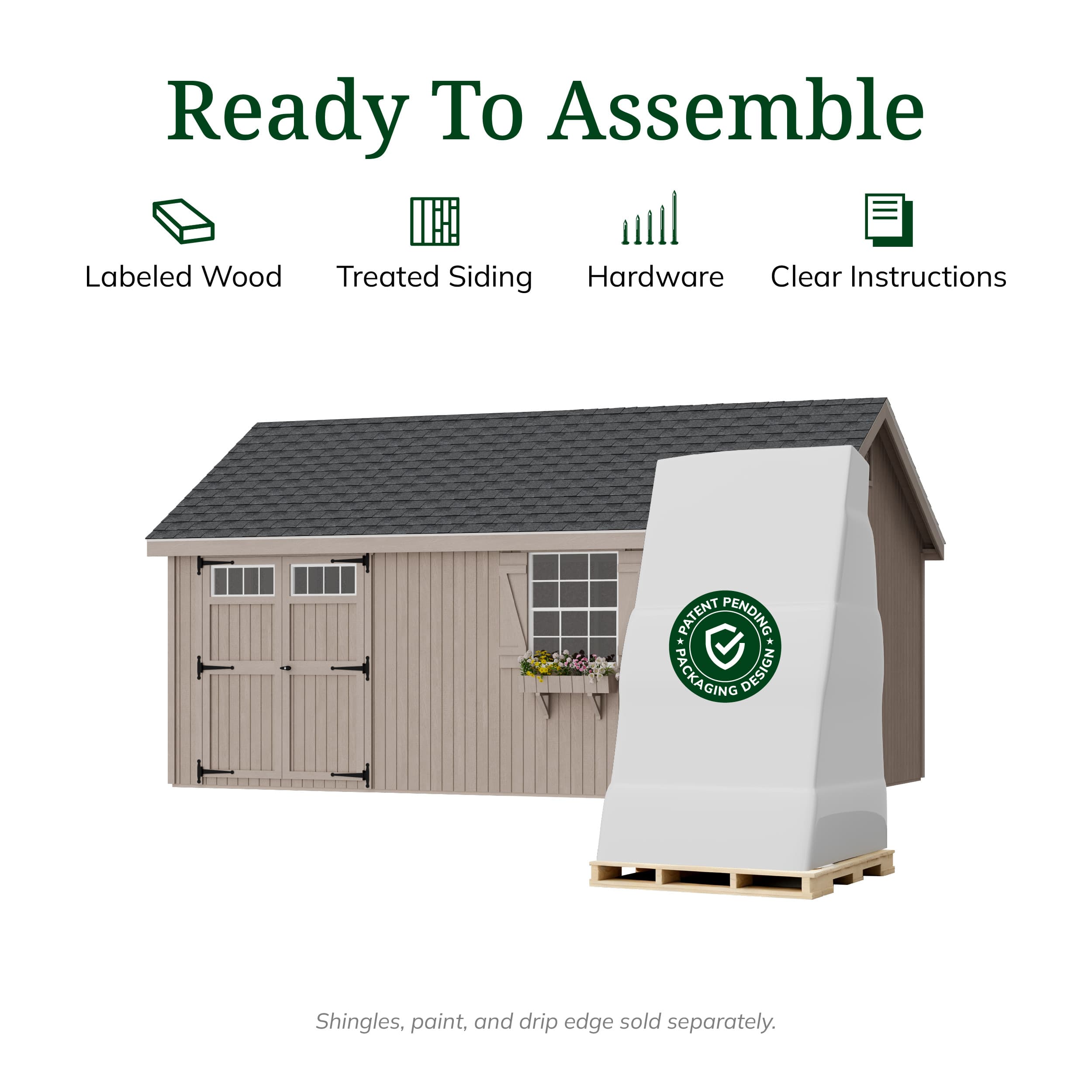 Colonial Pinehurst Shed