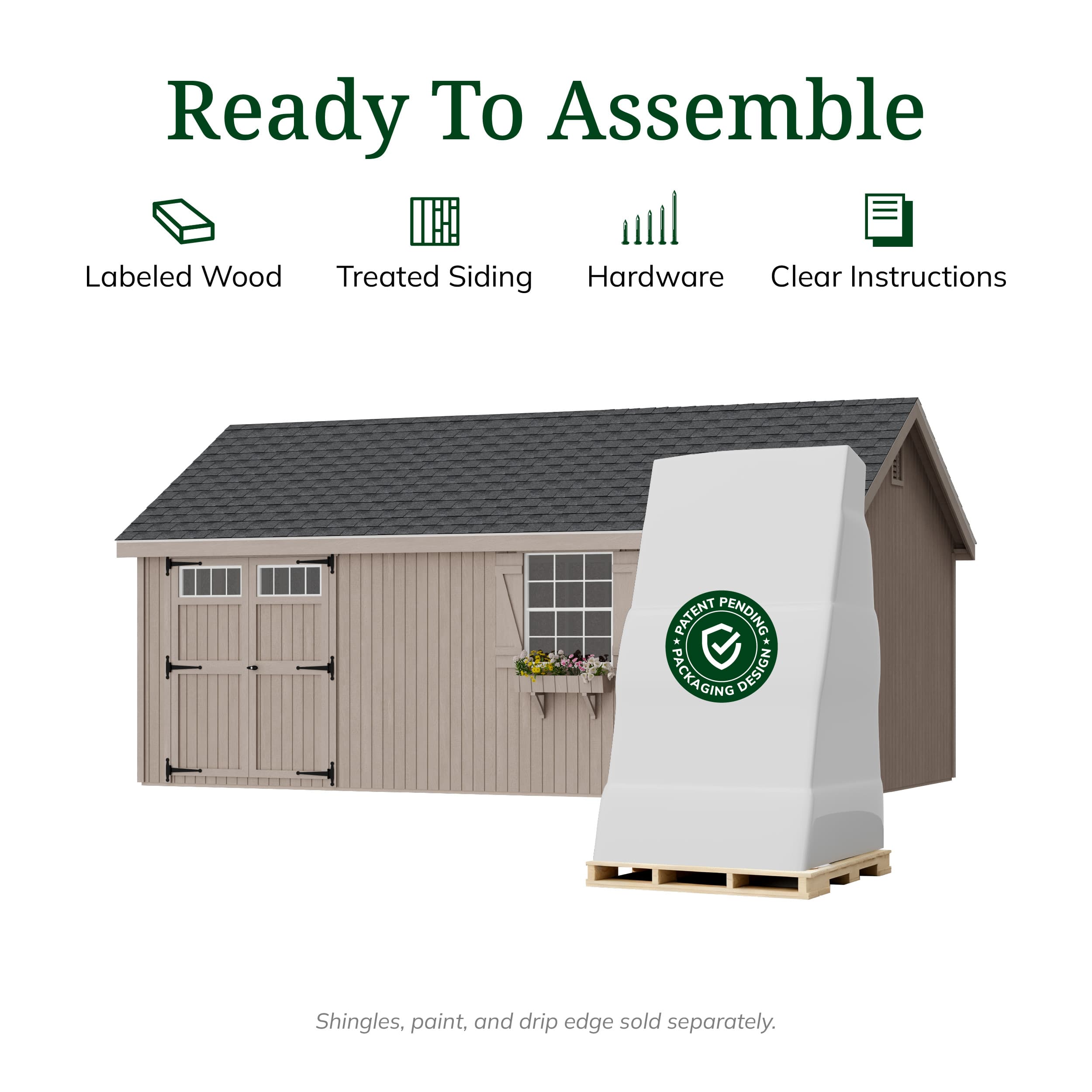 Colonial Pinehurst Shed