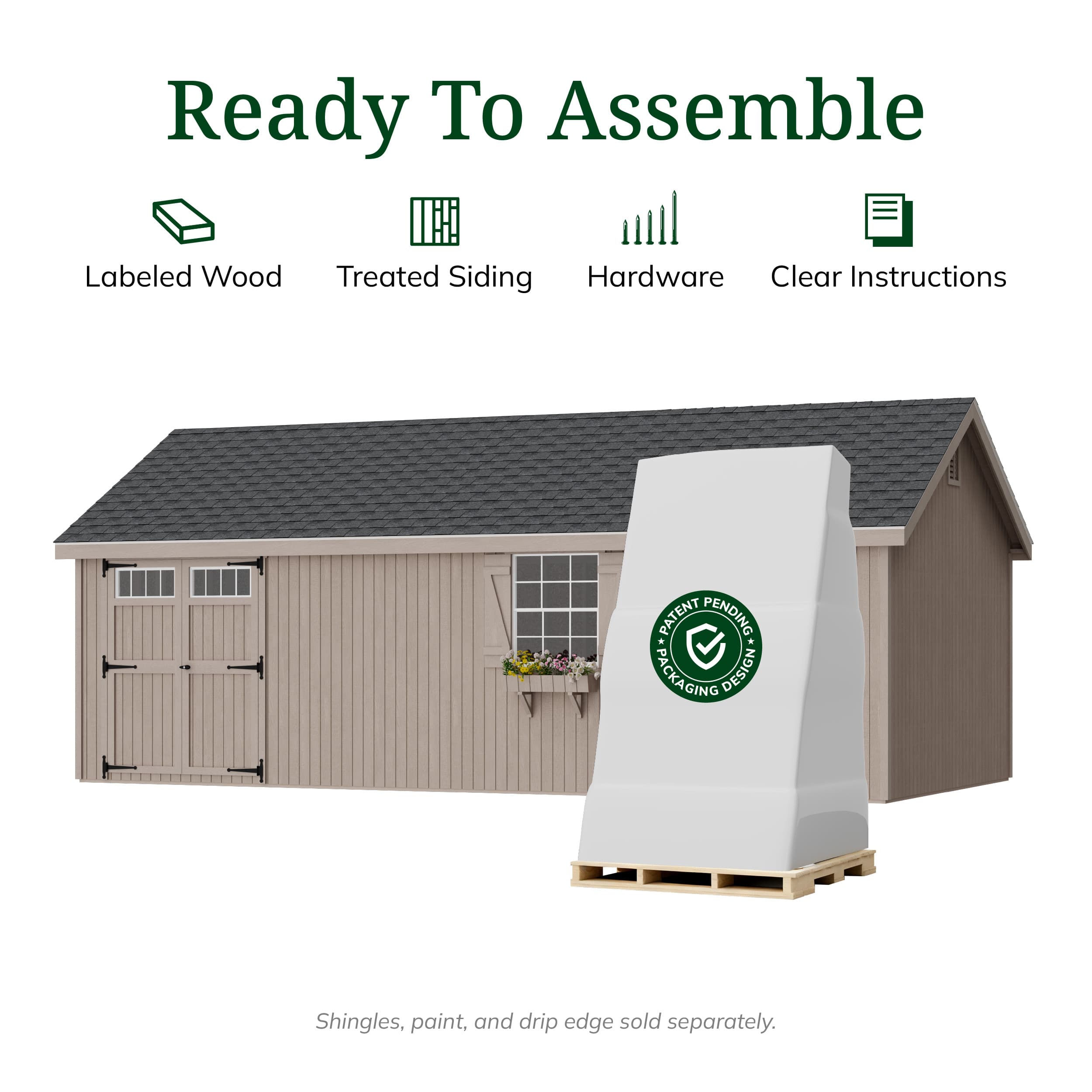 Colonial Pinehurst Shed