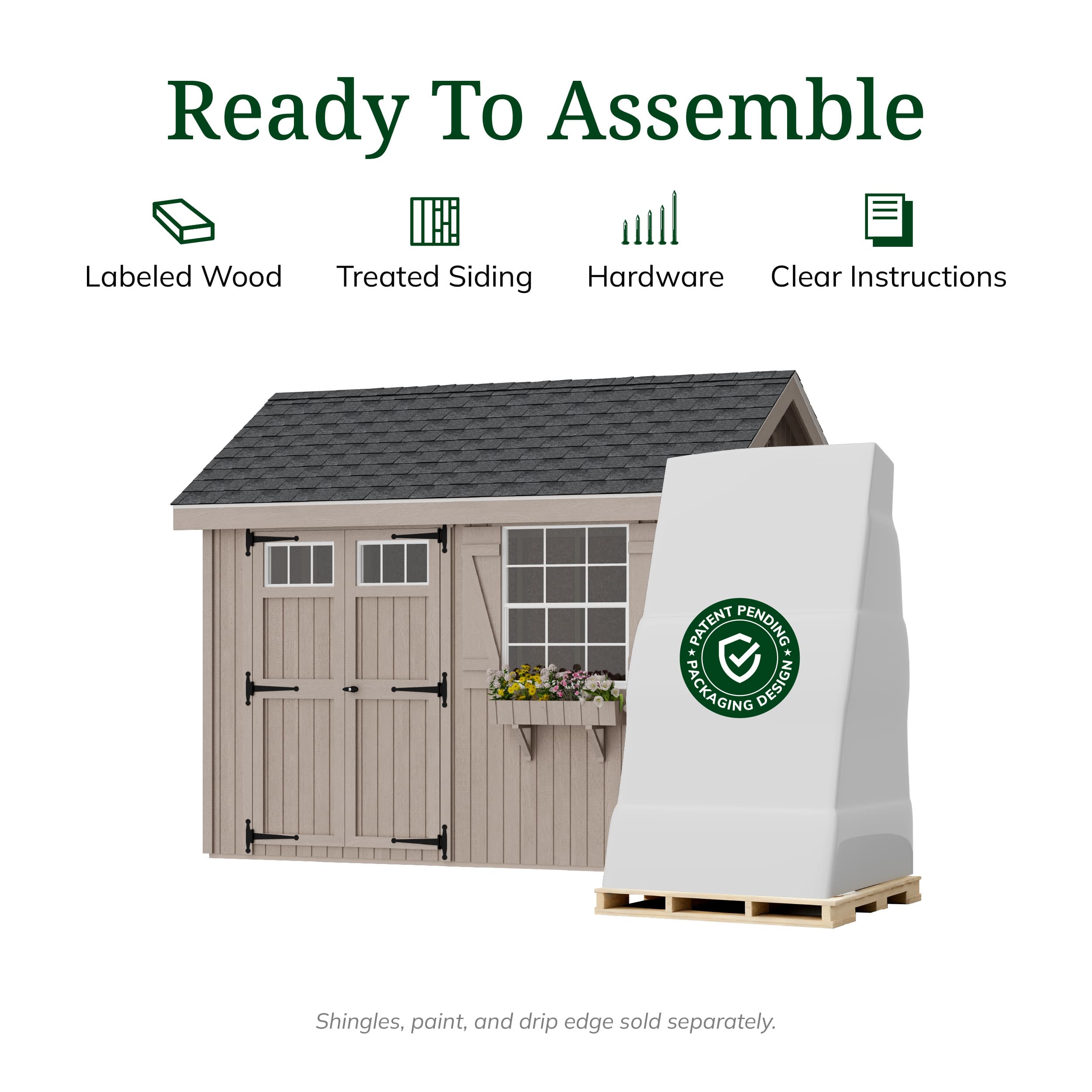 Colonial Pinehurst Shed