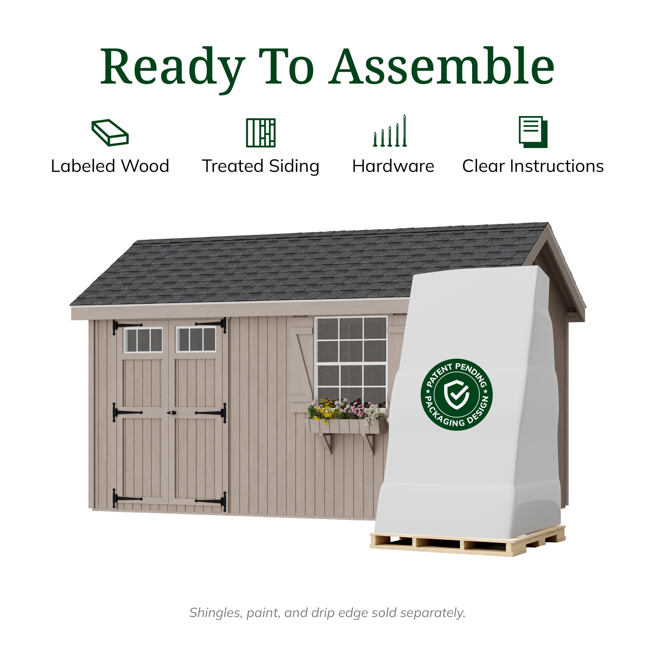 Colonial Pinehurst Shed