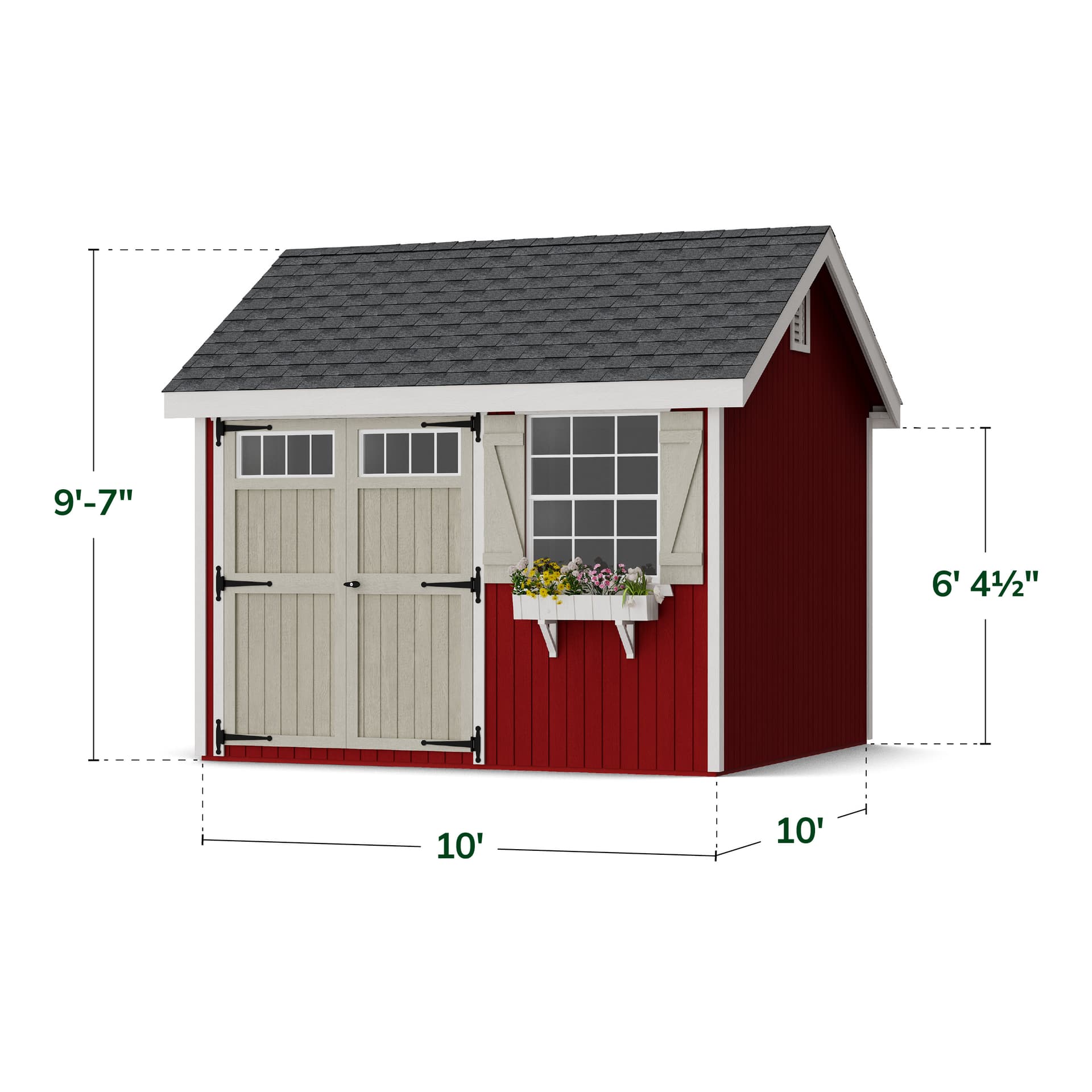 Colonial Pinehurst Shed dimensions