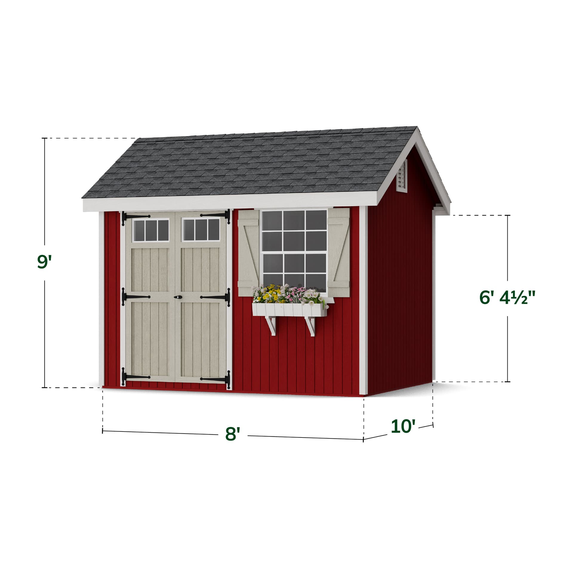 Colonial Pinehurst Shed dimensions