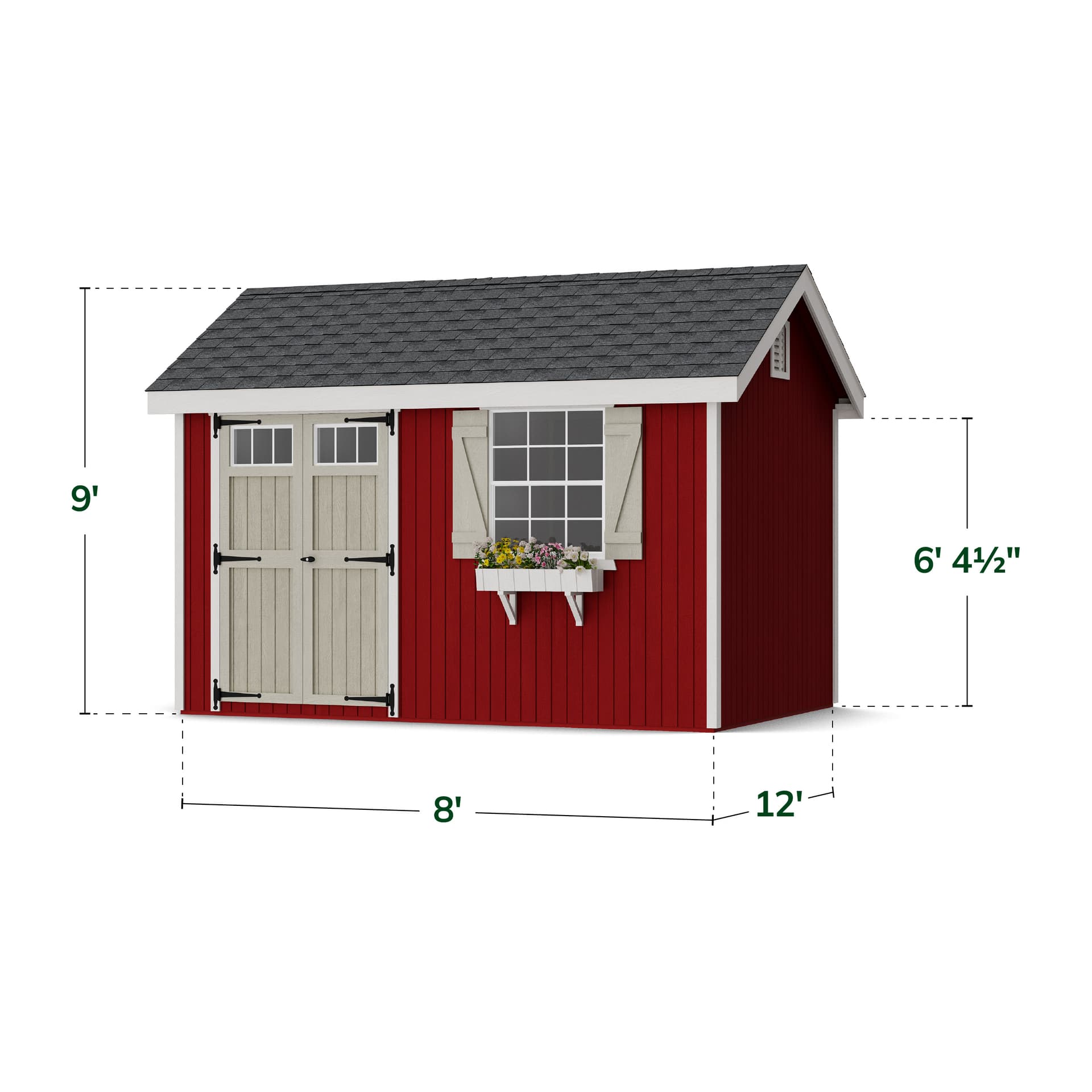 Colonial Pinehurst Shed dimensions