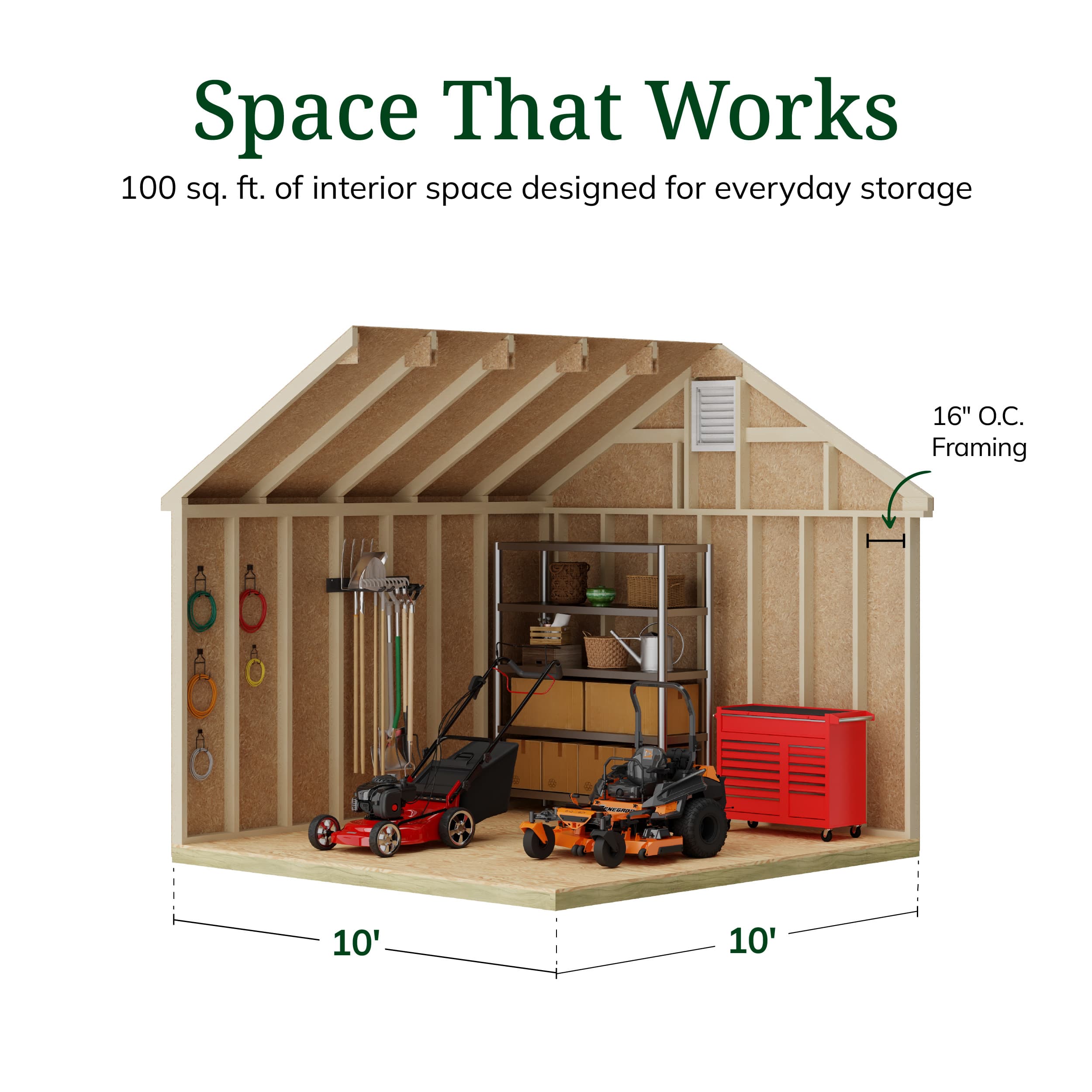 Colonial Pinehurst Shed