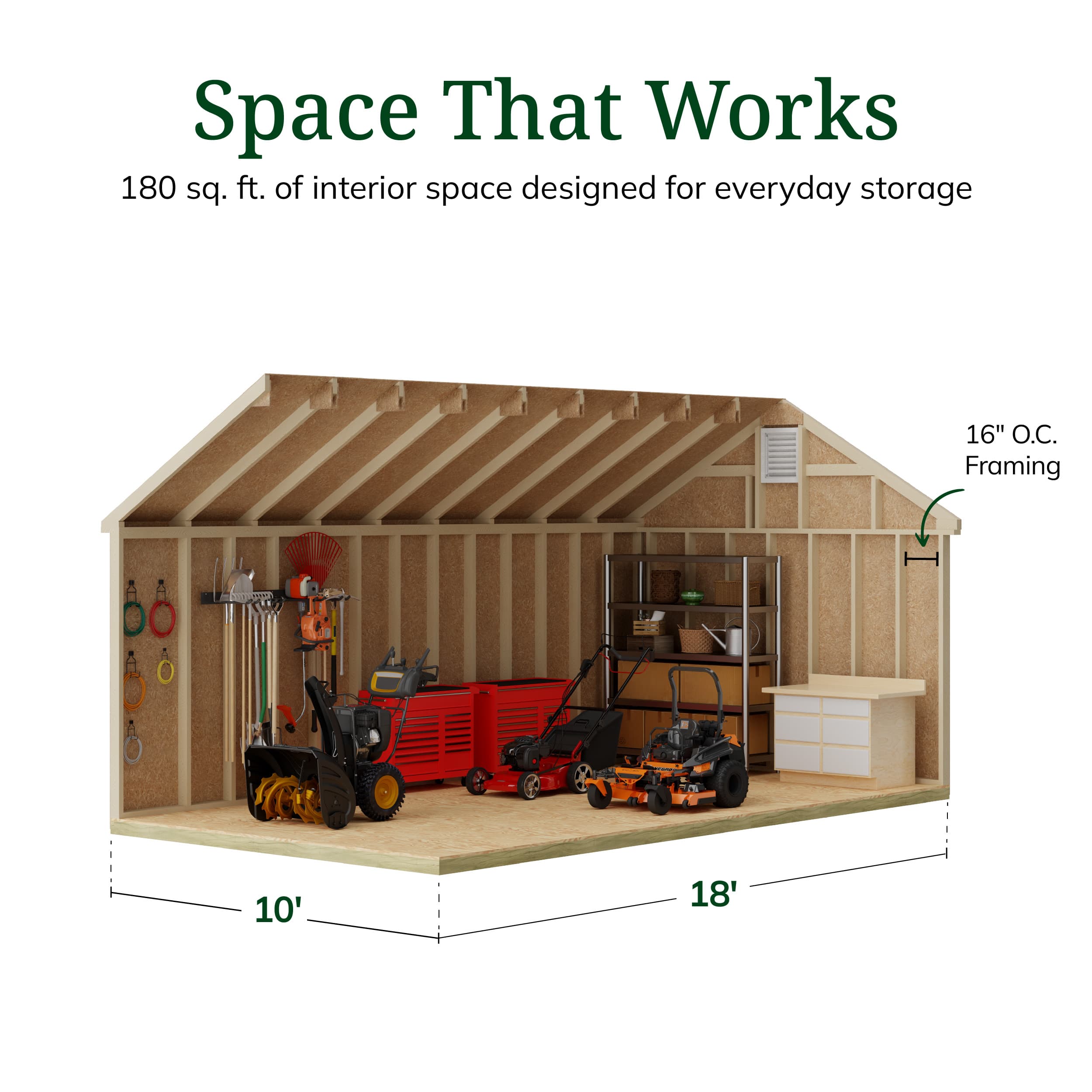 Colonial Pinehurst Shed
