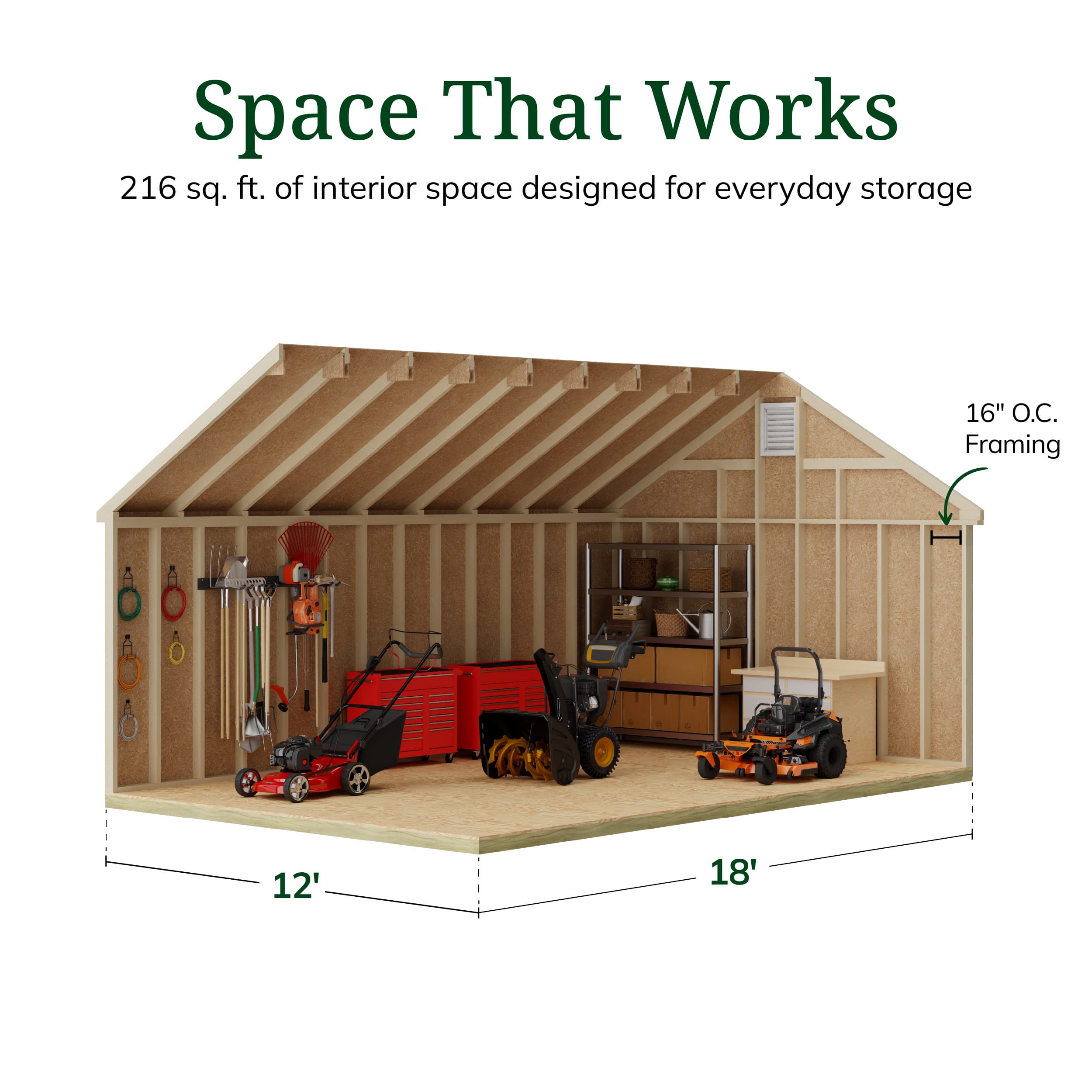 Colonial Pinehurst Shed