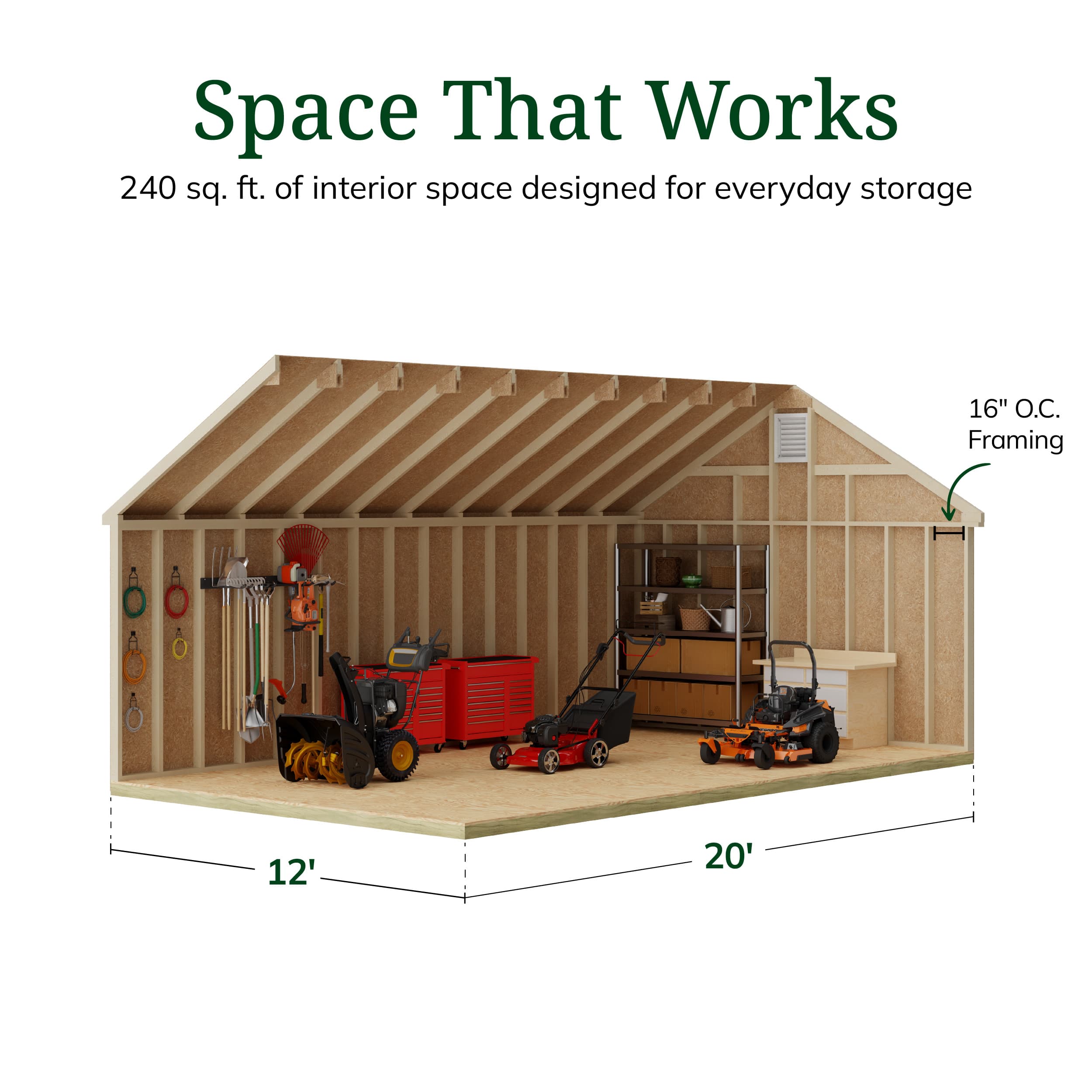 Colonial Pinehurst Shed