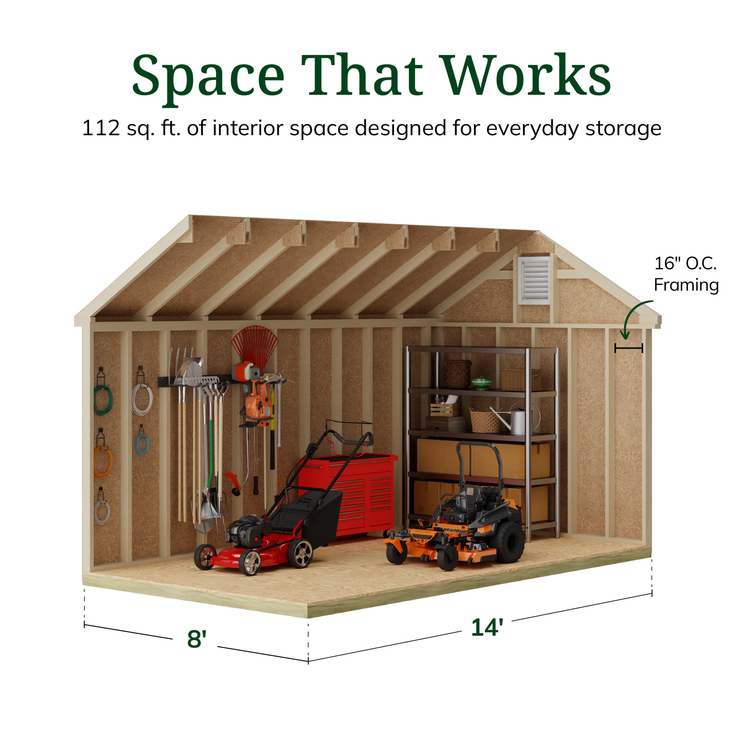 Colonial Pinehurst Shed