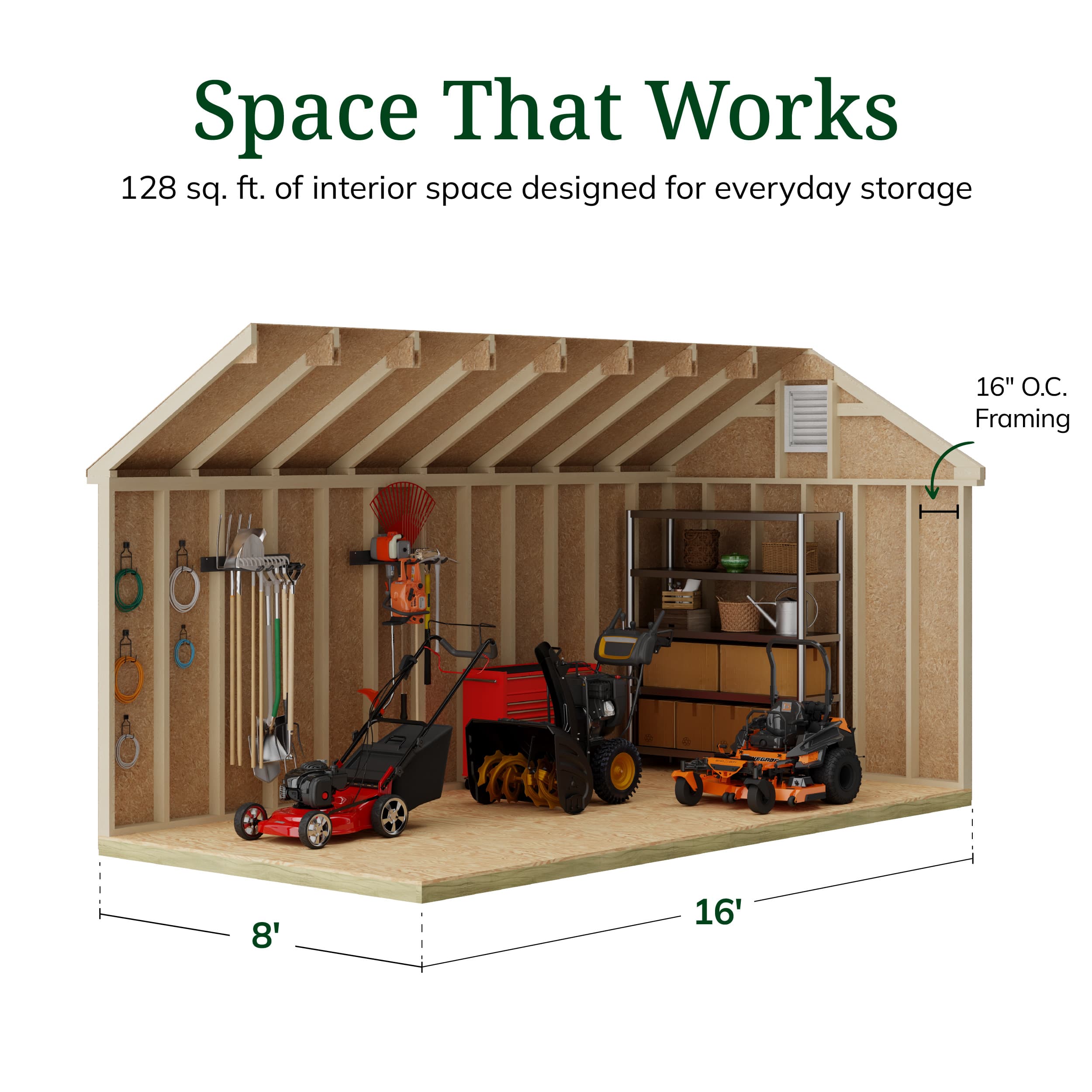 Colonial Pinehurst Shed