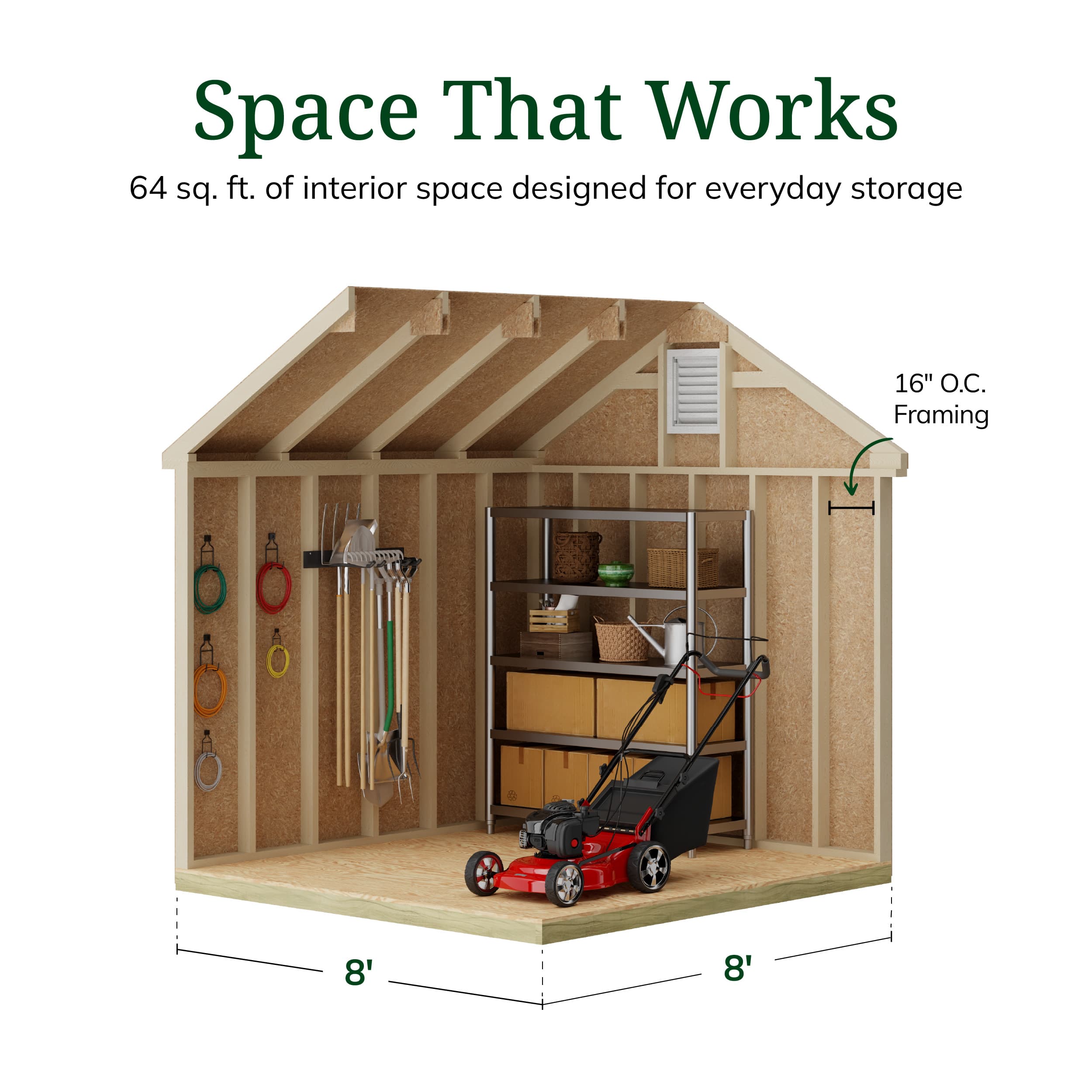 Colonial Pinehurst Shed