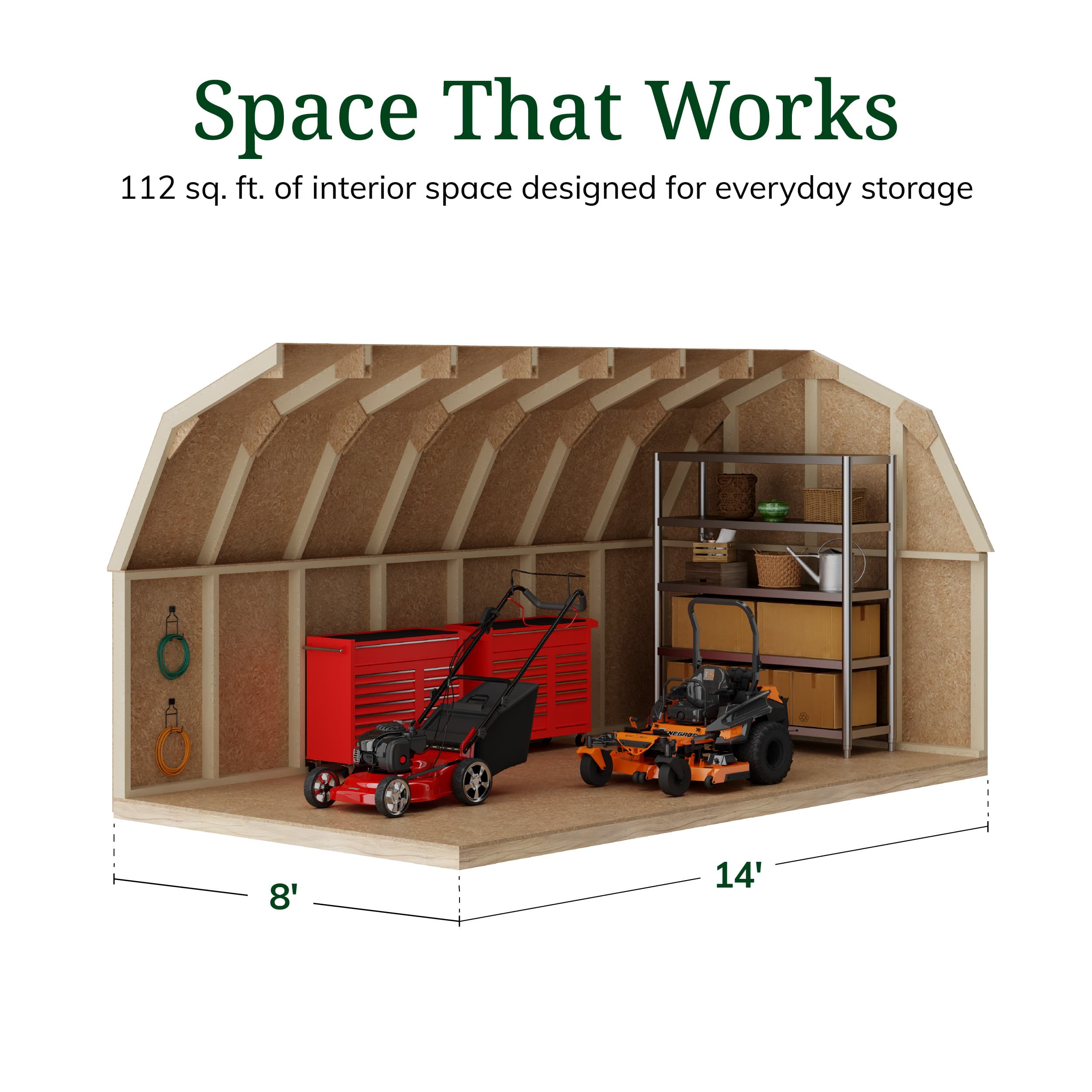 Value Gambrel 4' Barn Shed