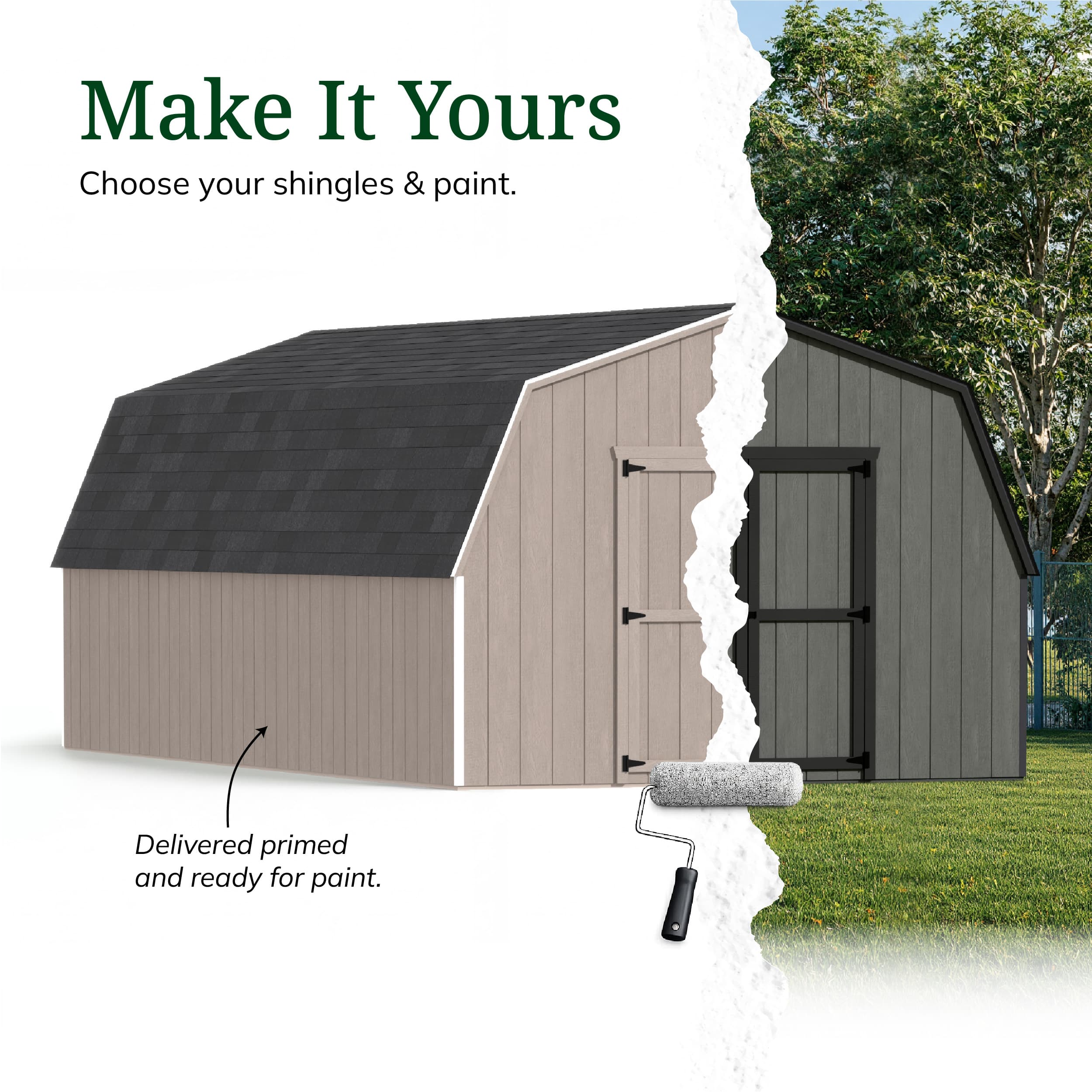 Value Gambrel 4' Barn Shed