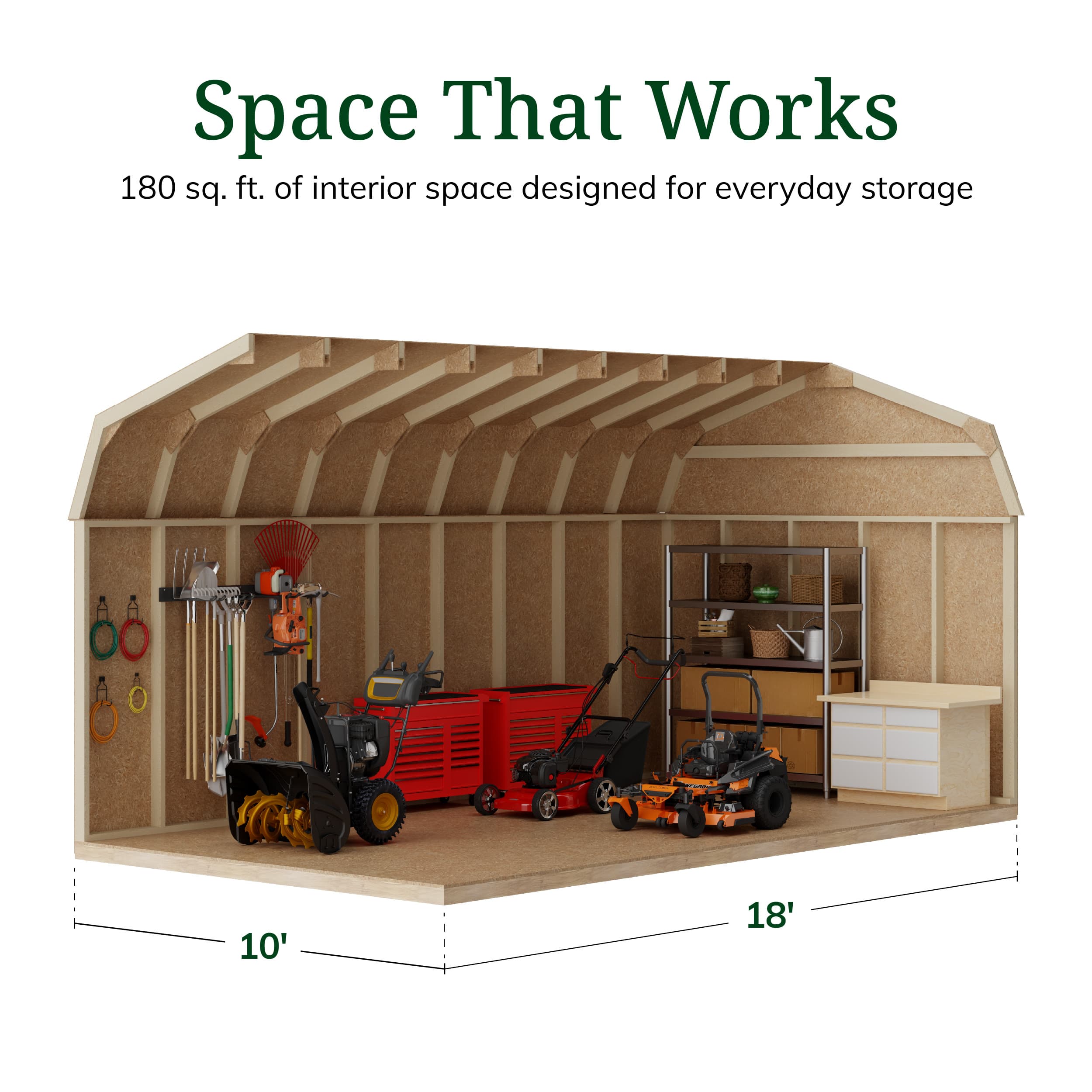 Value Gambrel 6' Barn Shed