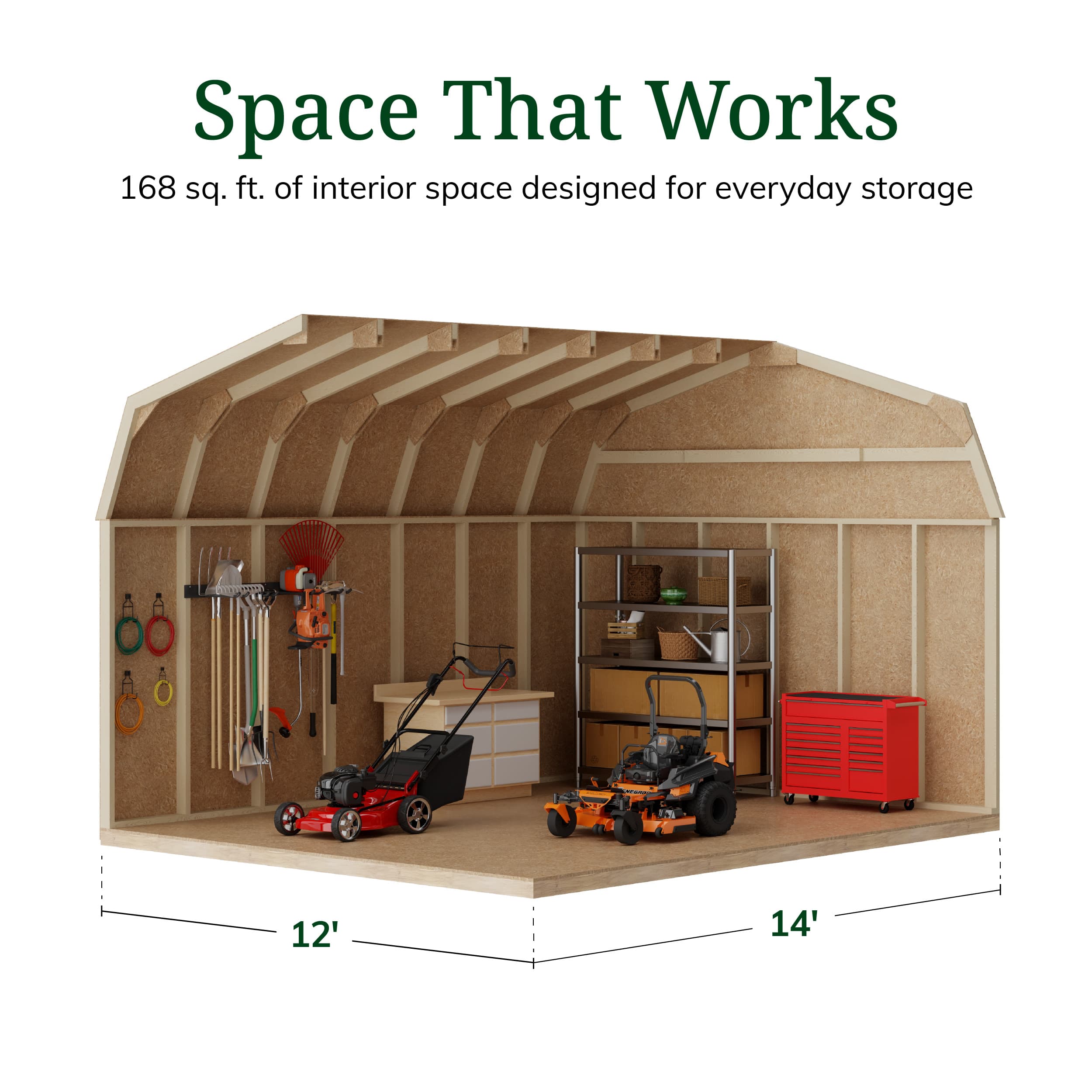 Value Gambrel 6' Barn Shed