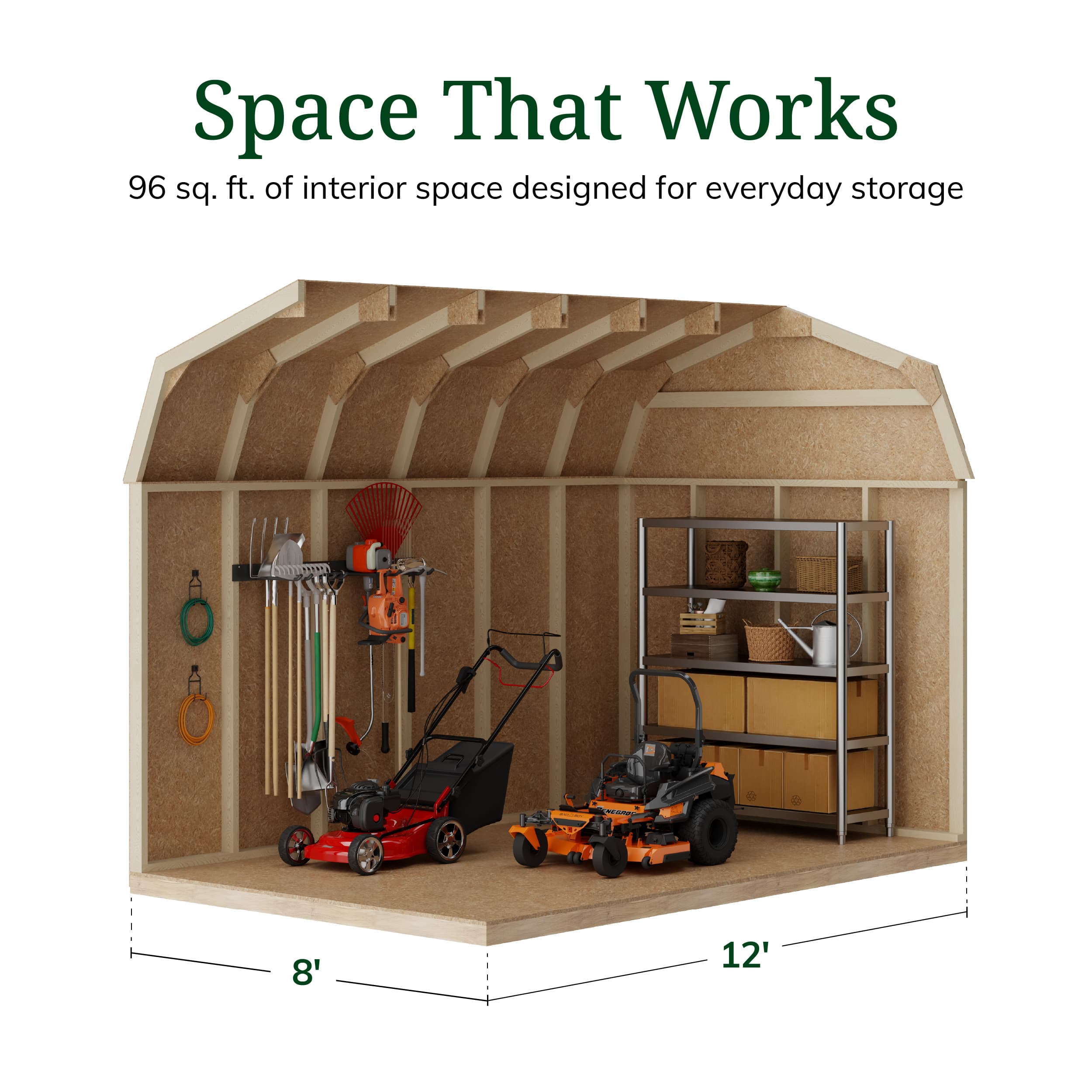 Value Gambrel 6' Barn Shed