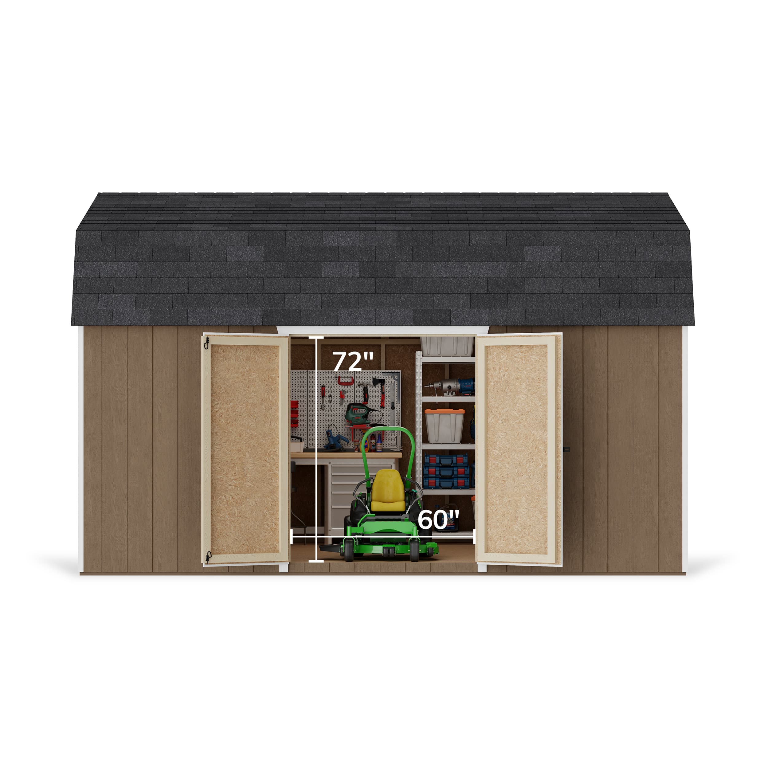 Value Gambrel 6' Barn Shed with Side Entry
