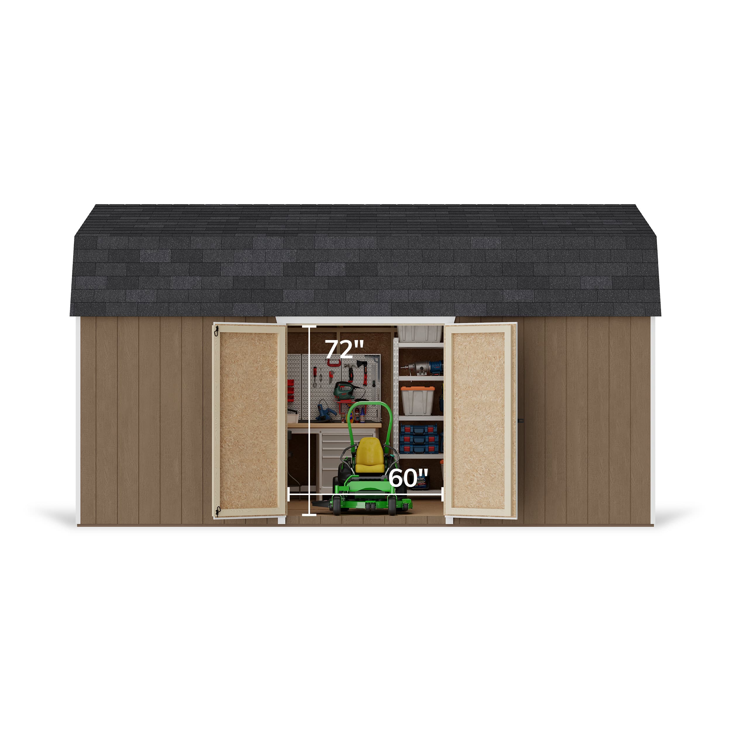 Value Gambrel 6' Barn Shed with Side Entry