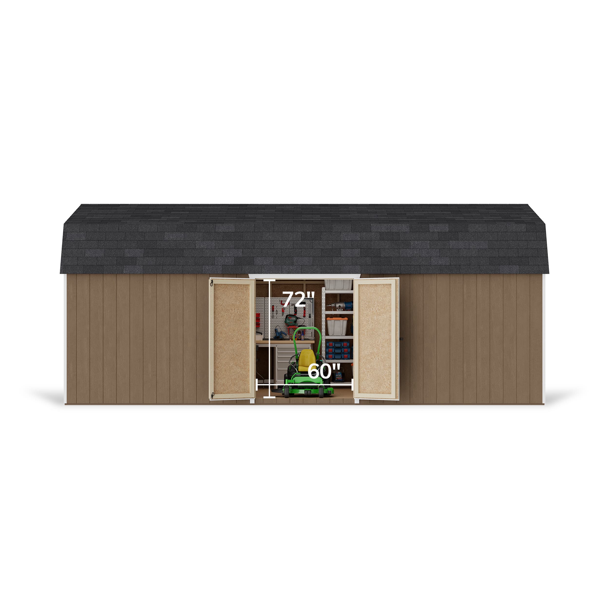 Value Gambrel 6' Barn Shed with Side Entry