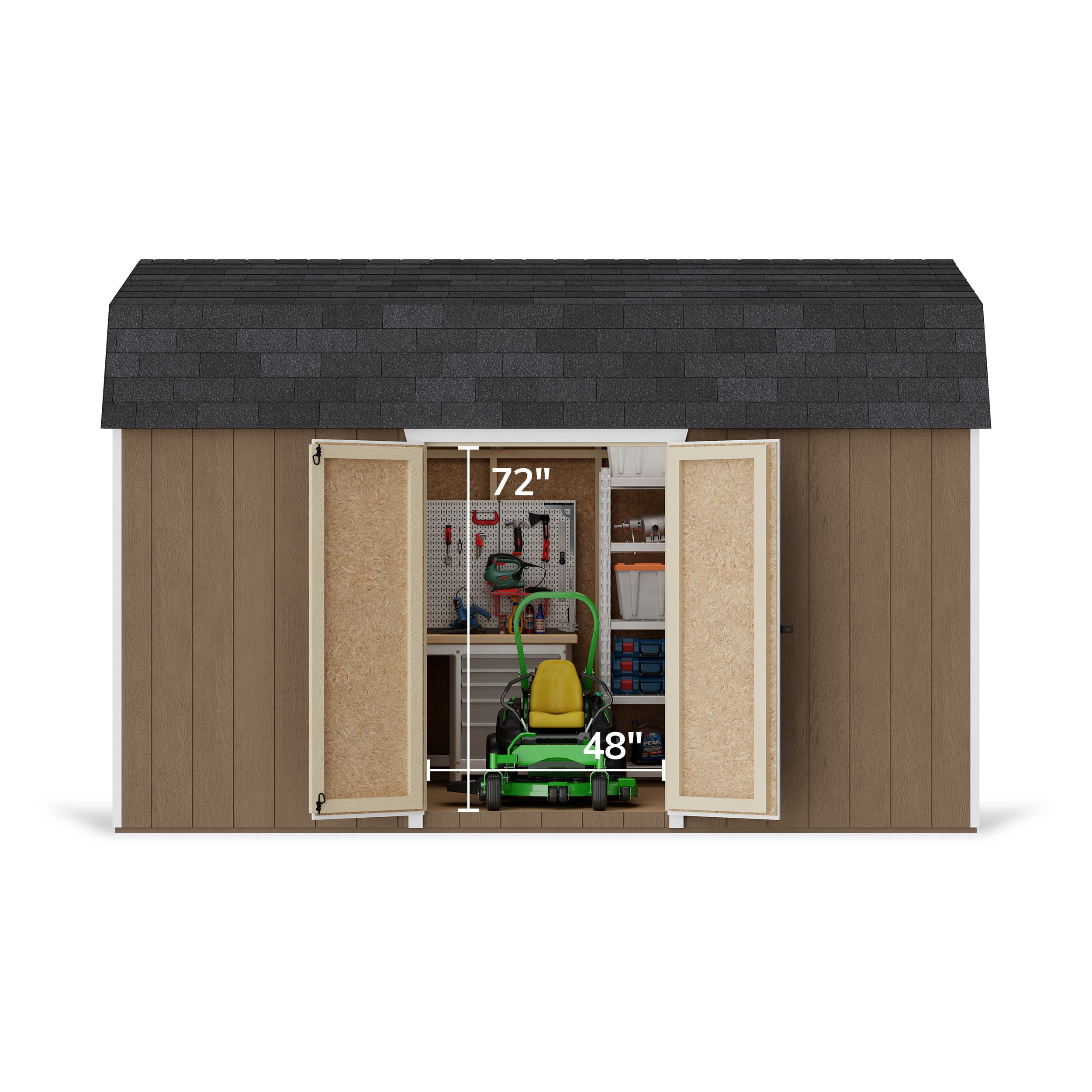 Value Gambrel 6' Barn Shed with Side Entry