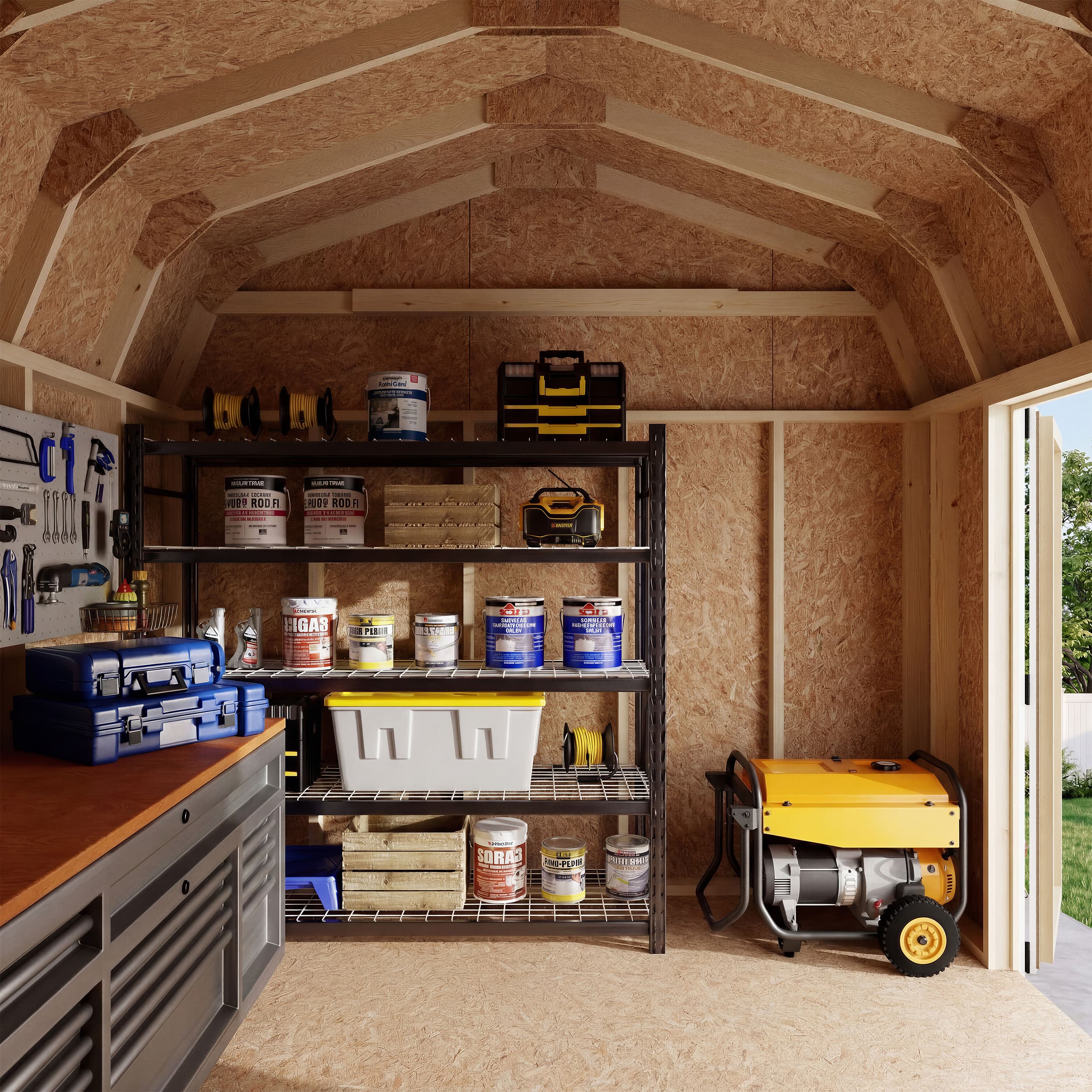 Value Gambrel 6' Barn Shed with Side Entry