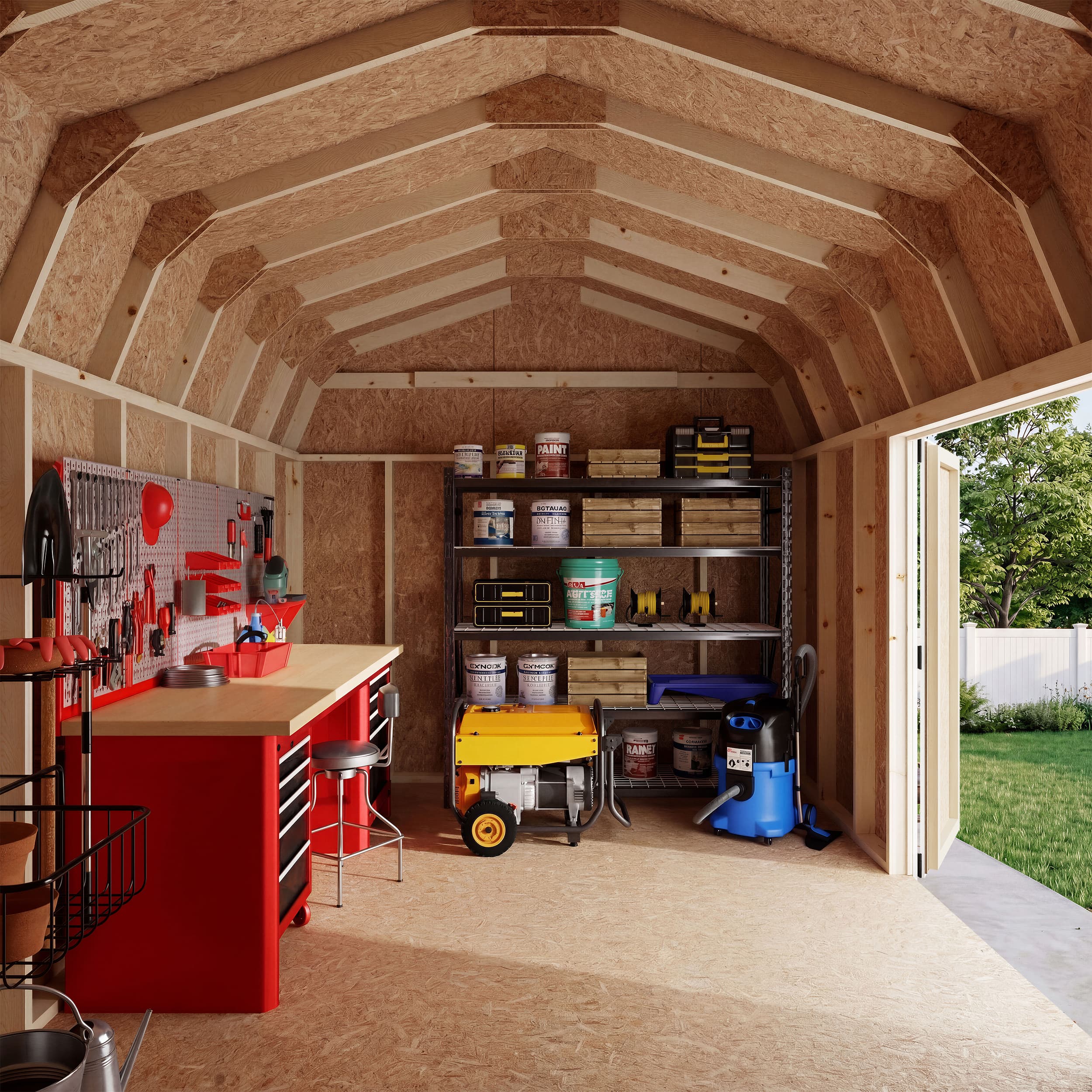 Value Gambrel 6' Barn Shed with Side Entry