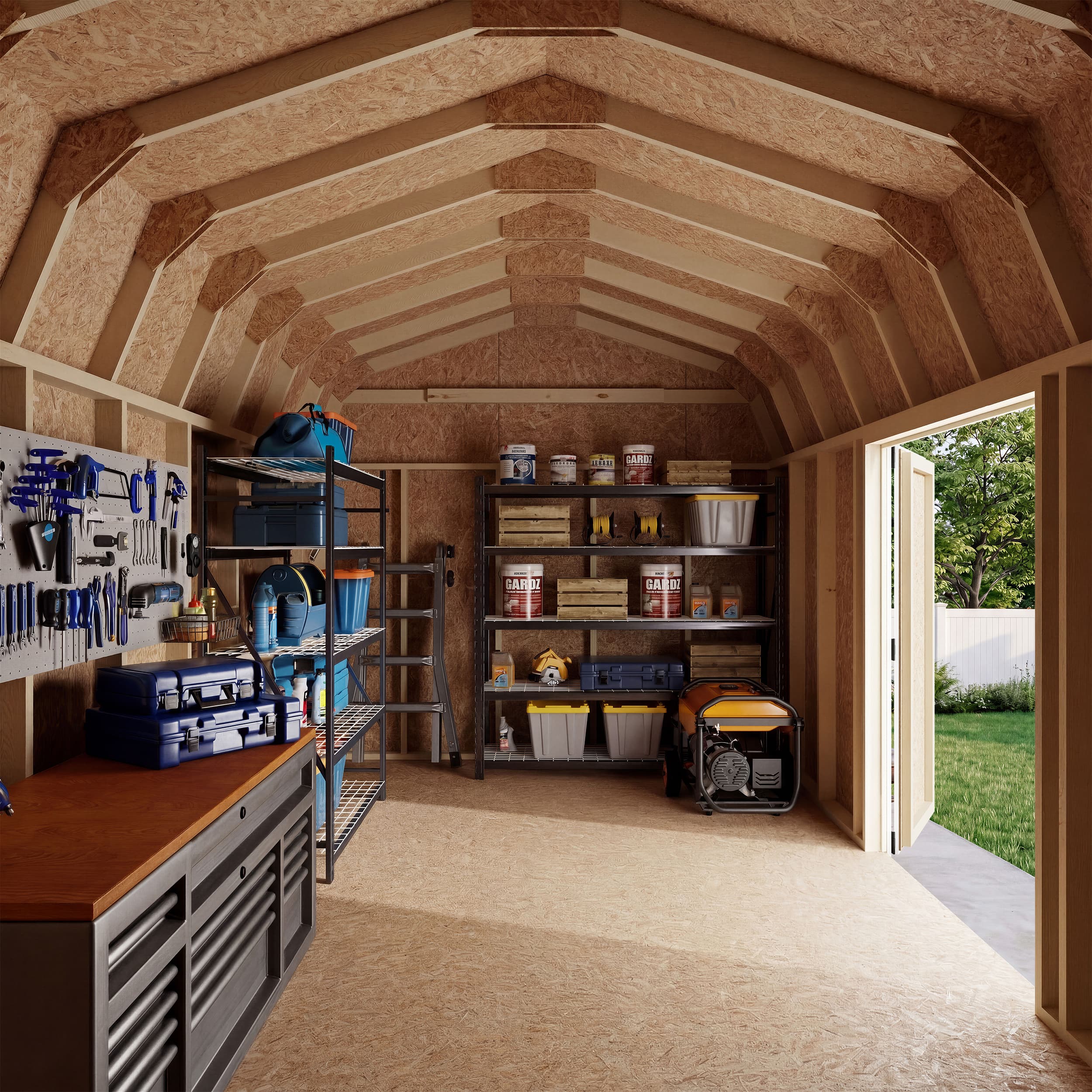 Value Gambrel 6' Barn Shed with Side Entry