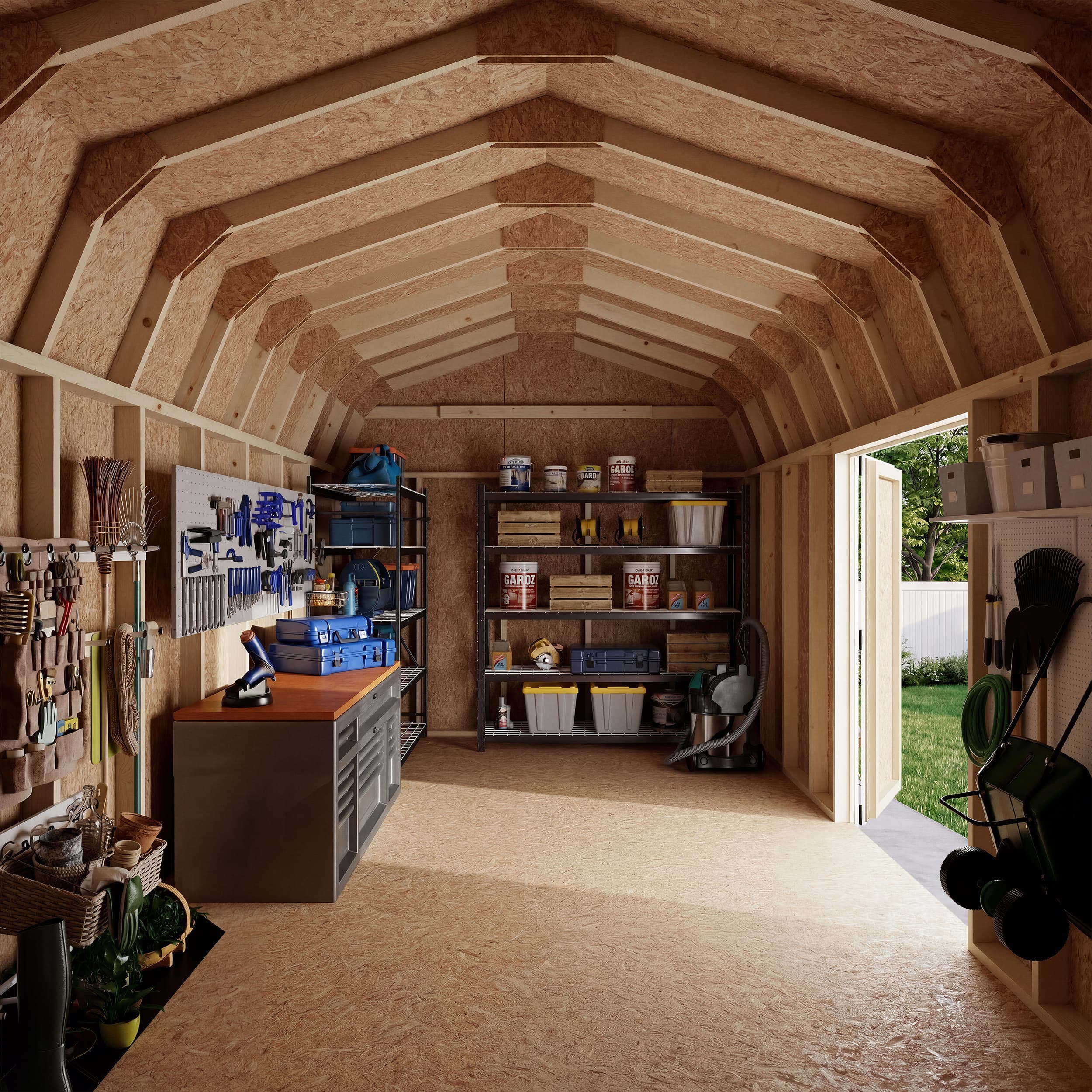 Value Gambrel 6' Barn Shed with Side Entry