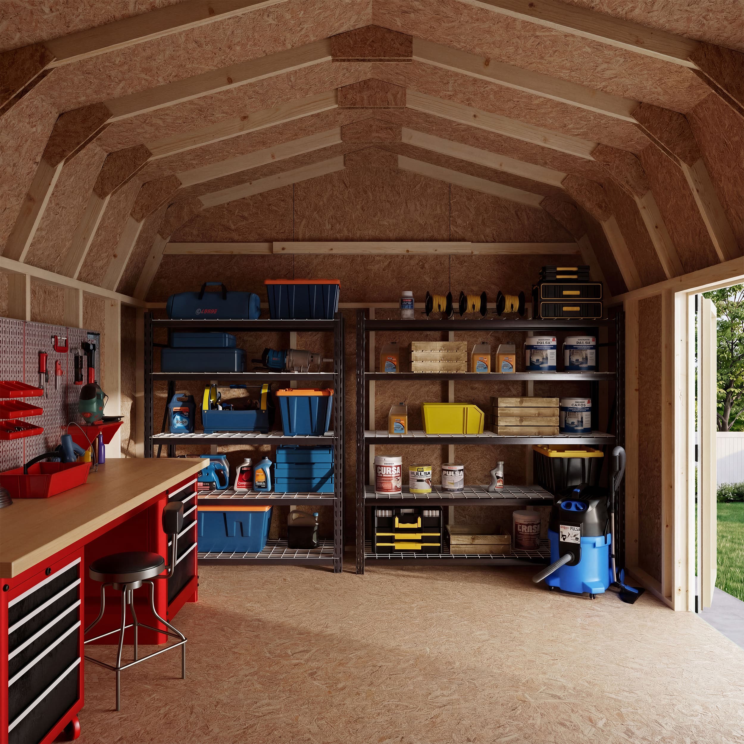 Value Gambrel 6' Barn Shed with Side Entry