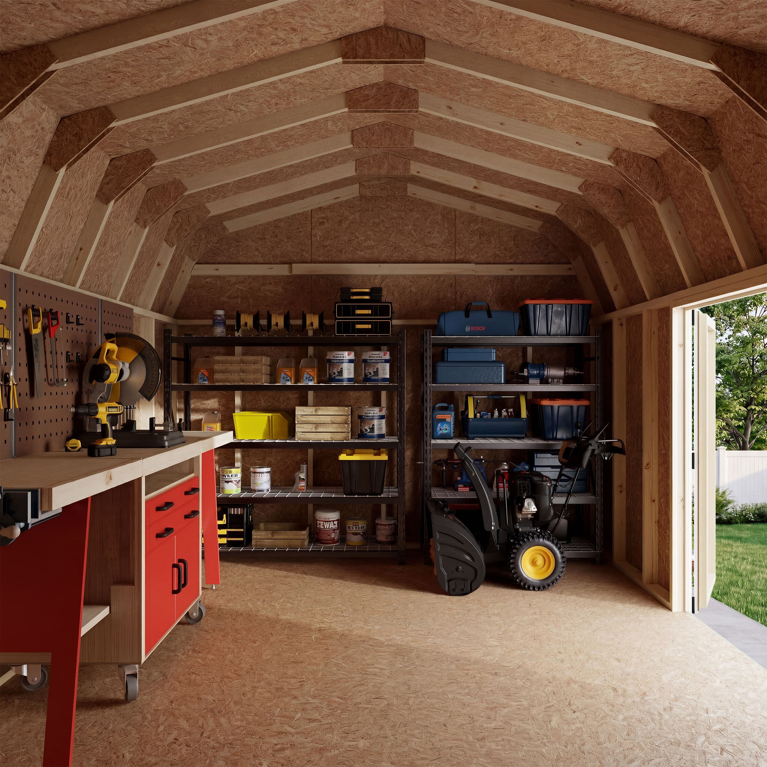 Value Gambrel 6' Barn Shed with Side Entry