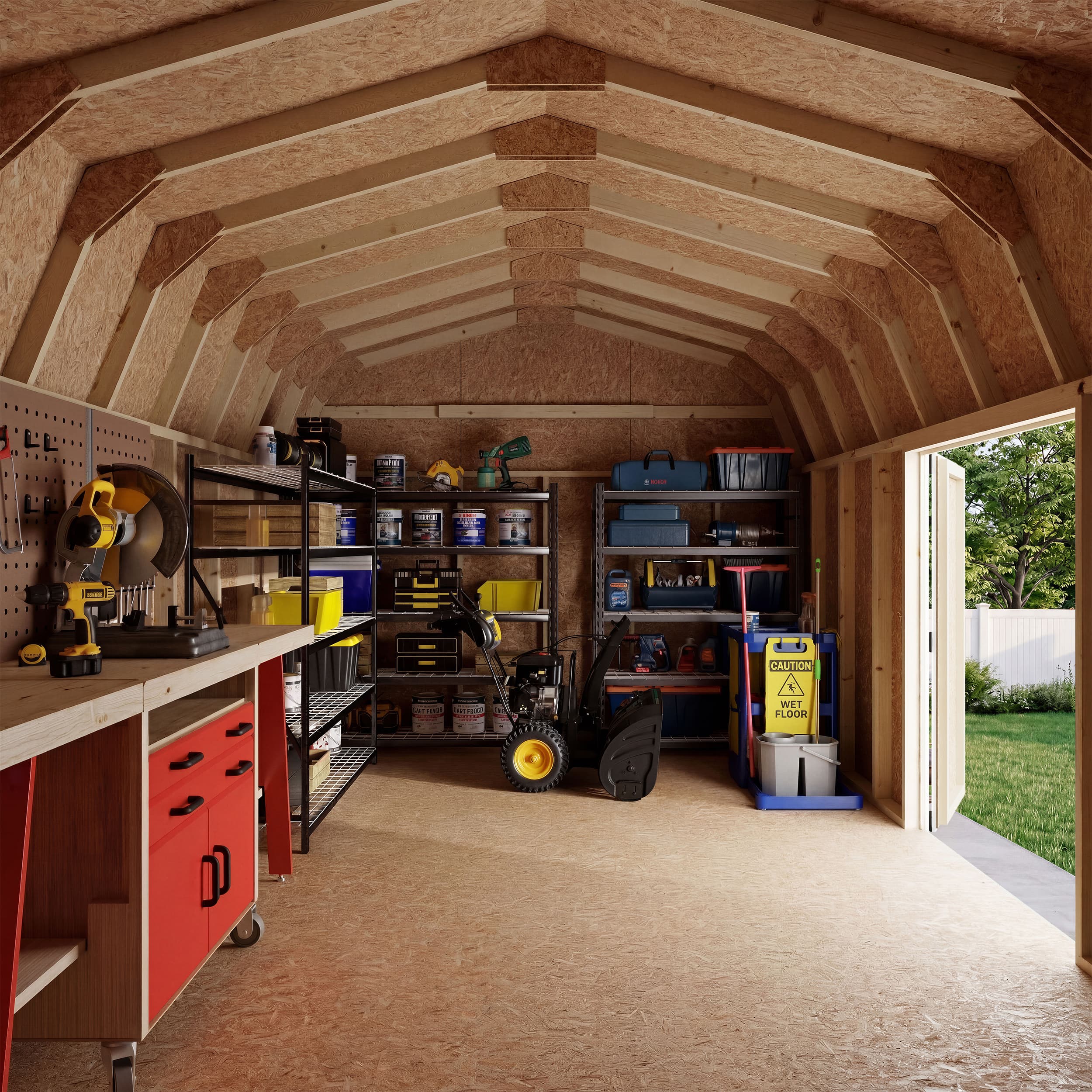 Value Gambrel 6' Barn Shed with Side Entry