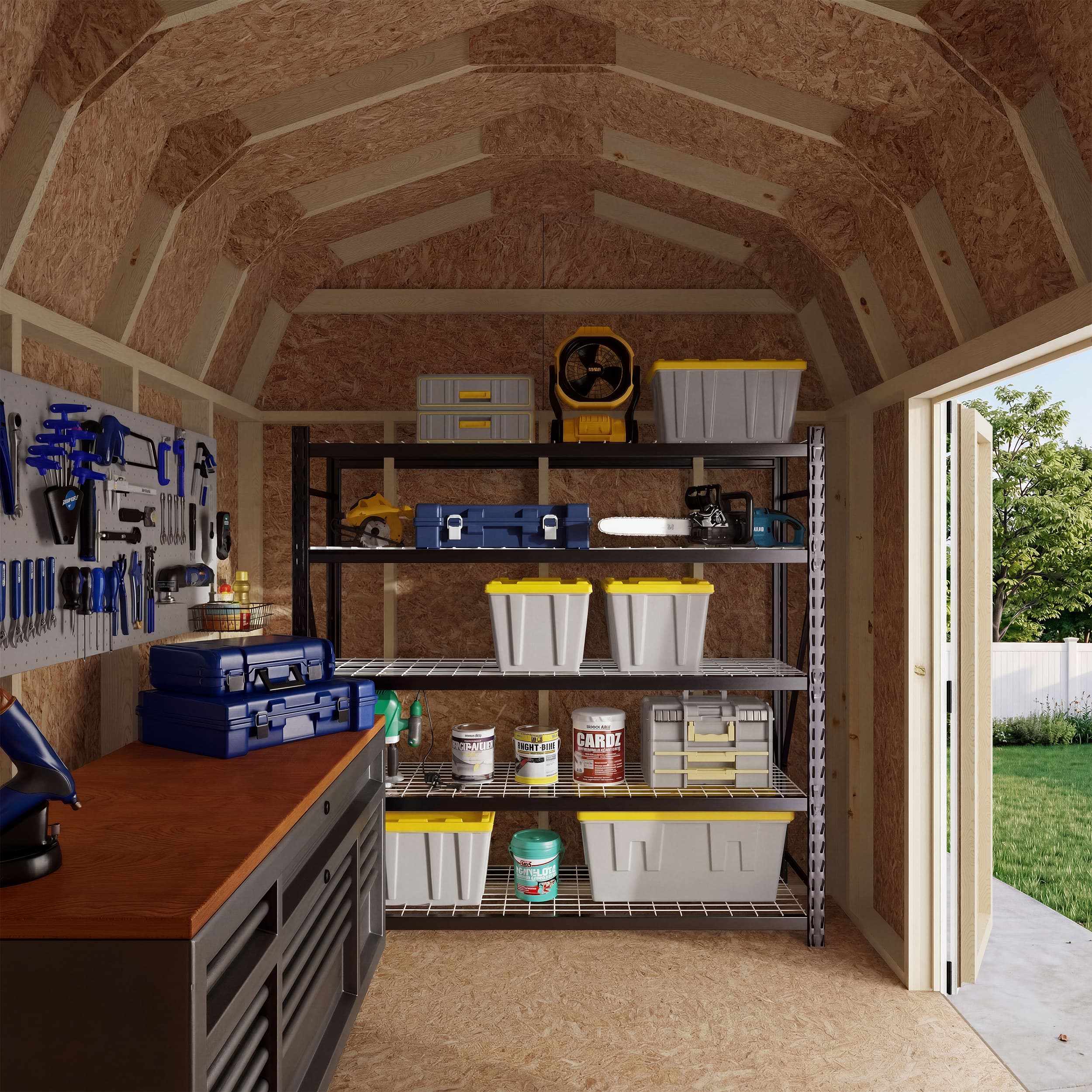 Value Gambrel 6' Barn Shed with Side Entry