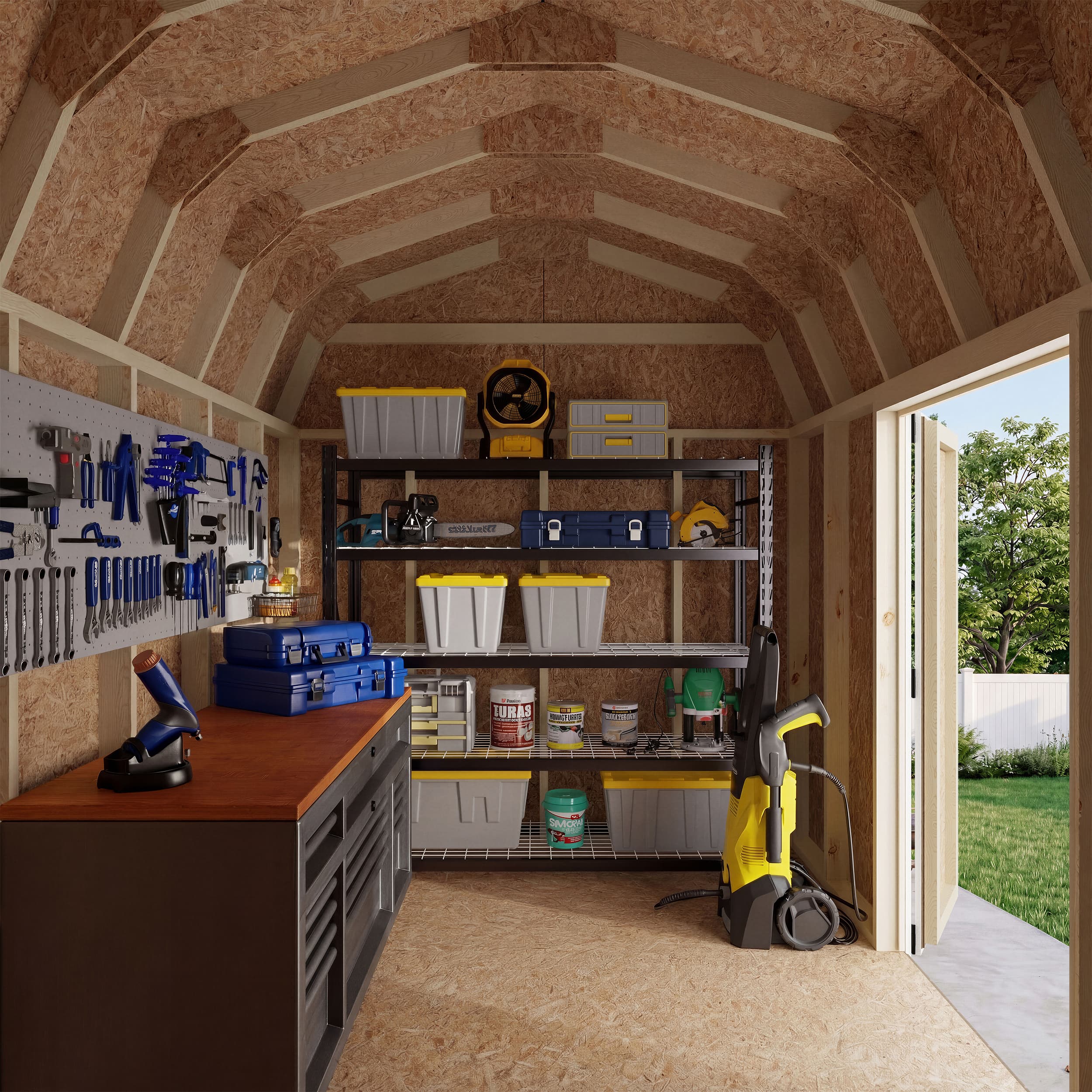 Value Gambrel 6' Barn Shed with Side Entry