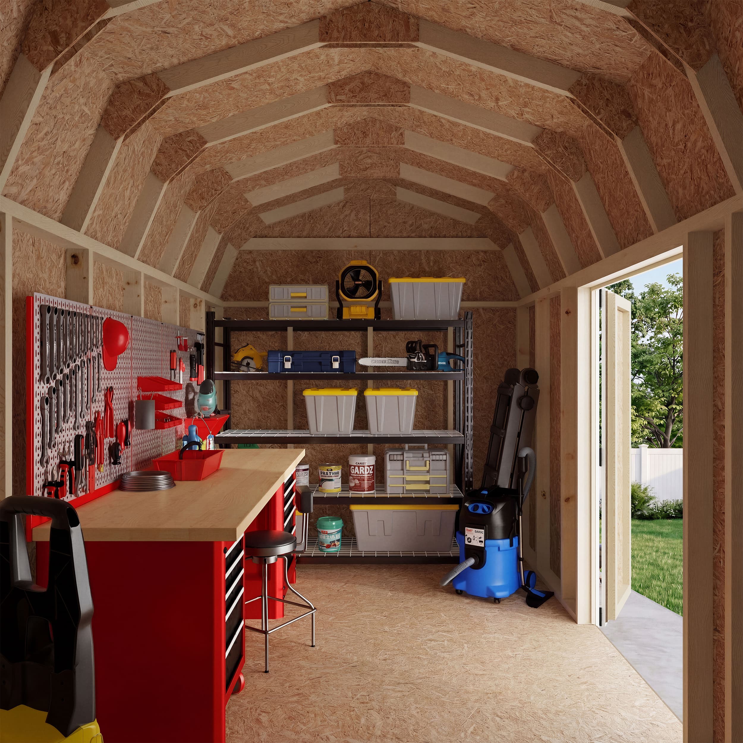 Value Gambrel 6' Barn Shed with Side Entry