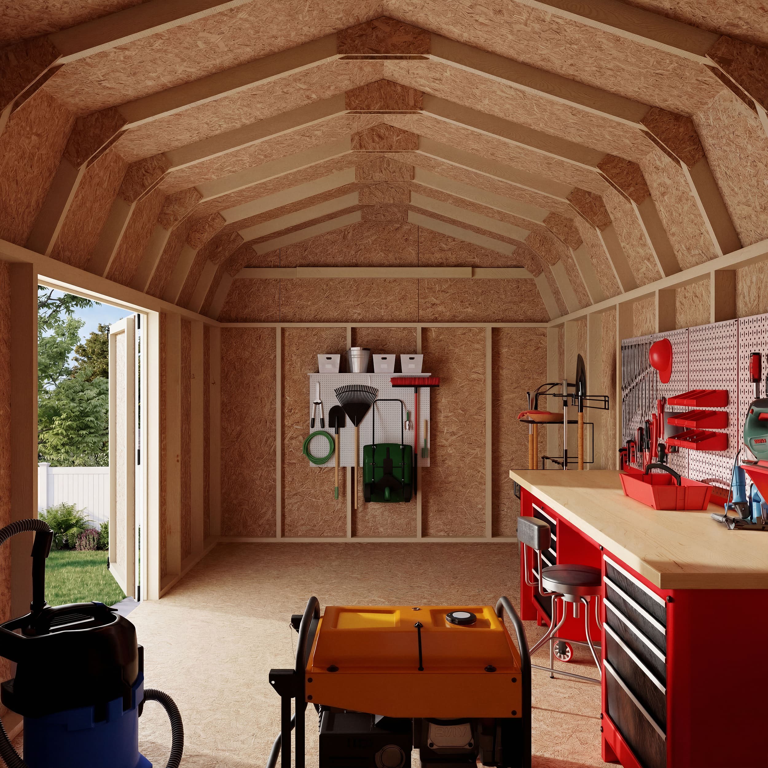 Value Gambrel 6' Barn Shed with Side Entry