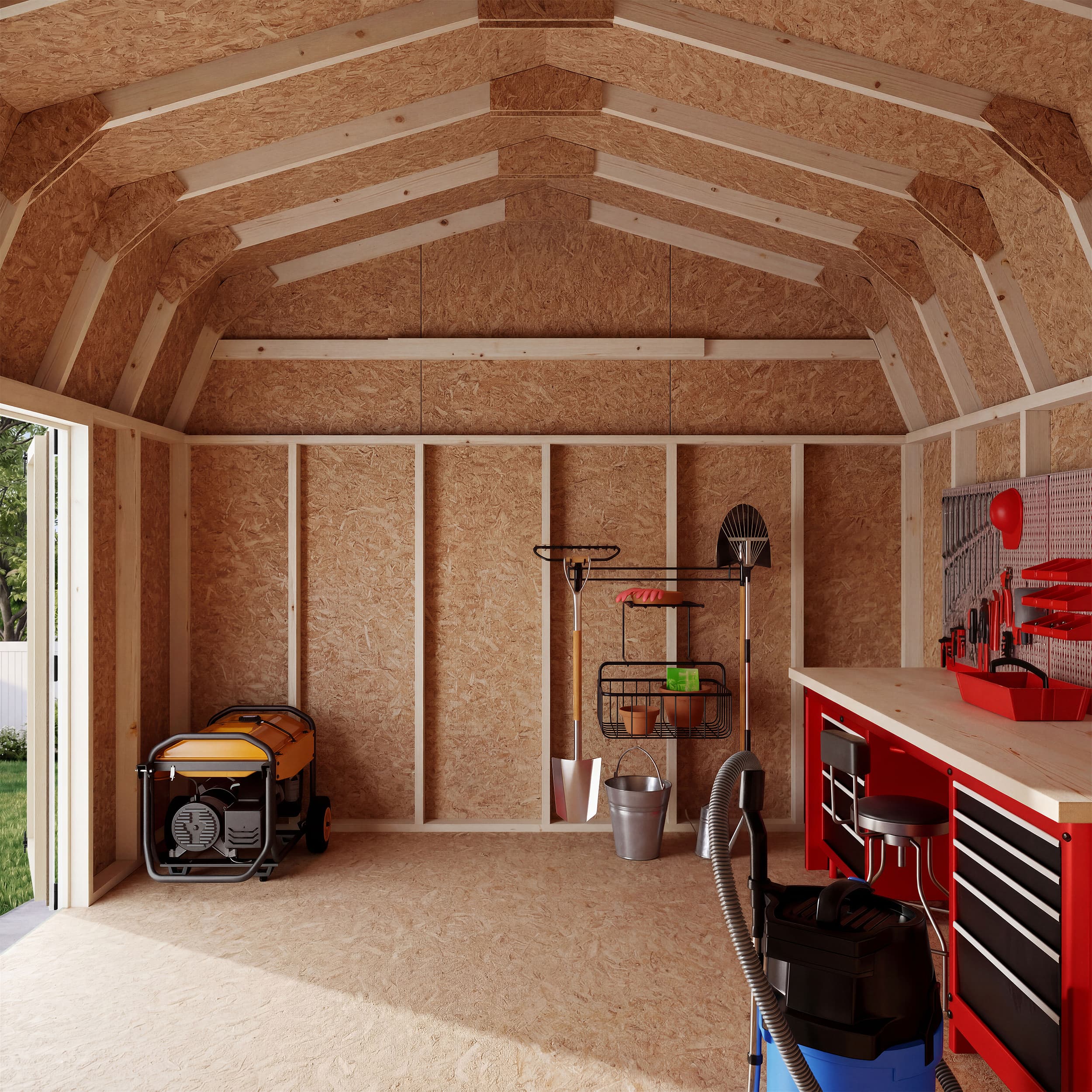 Value Gambrel 6' Barn Shed with Side Entry