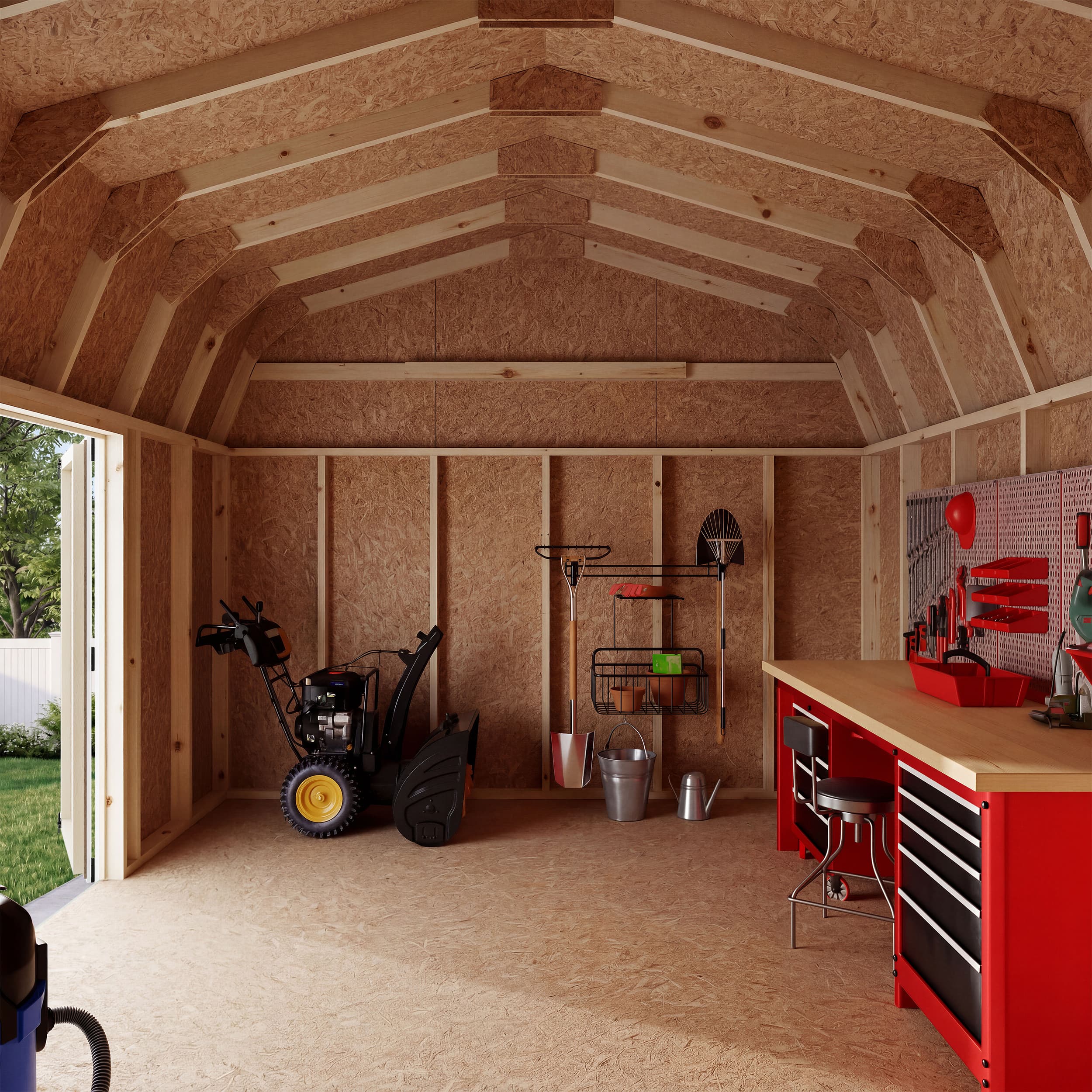 Value Gambrel 6' Barn Shed with Side Entry