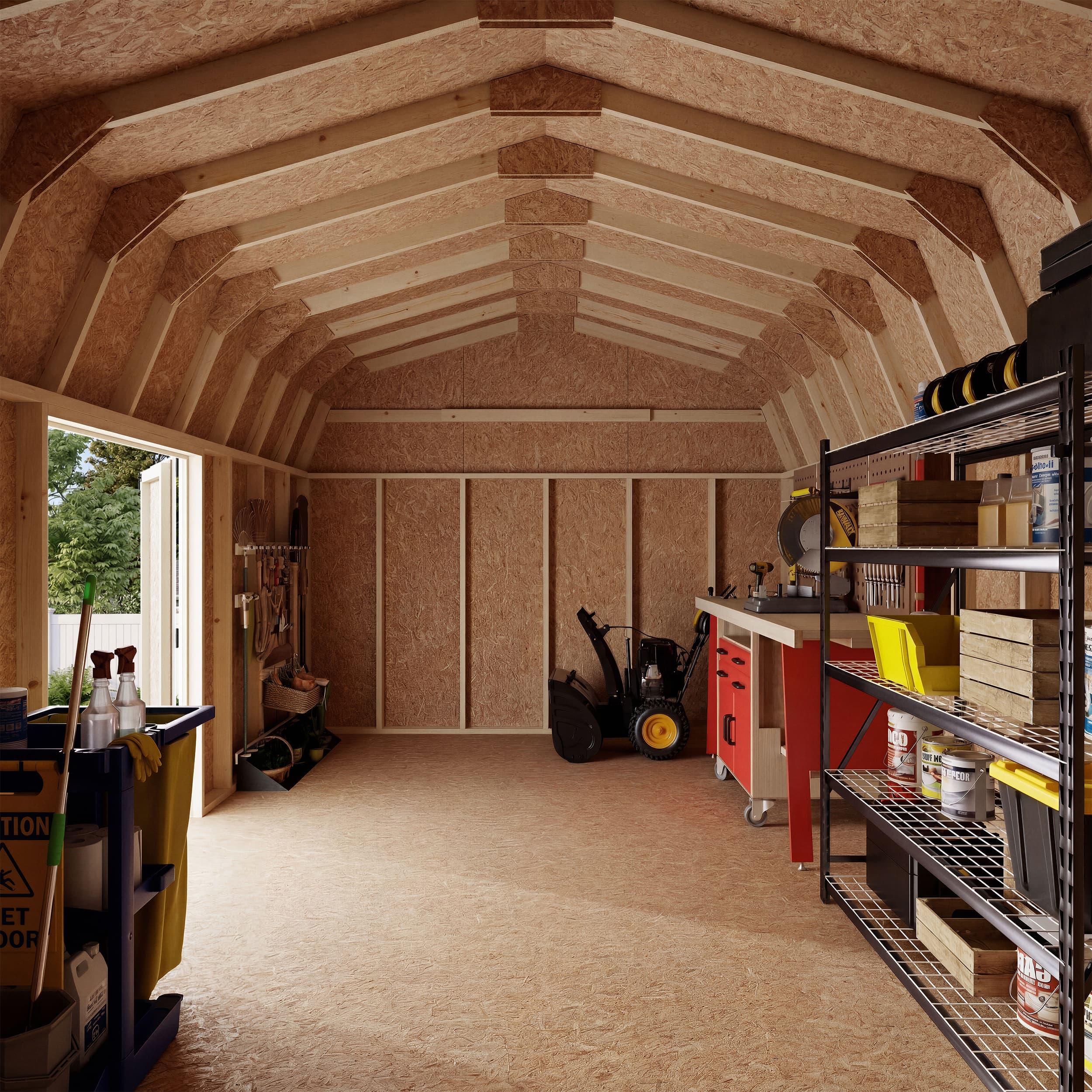 Value Gambrel 6' Barn Shed with Side Entry